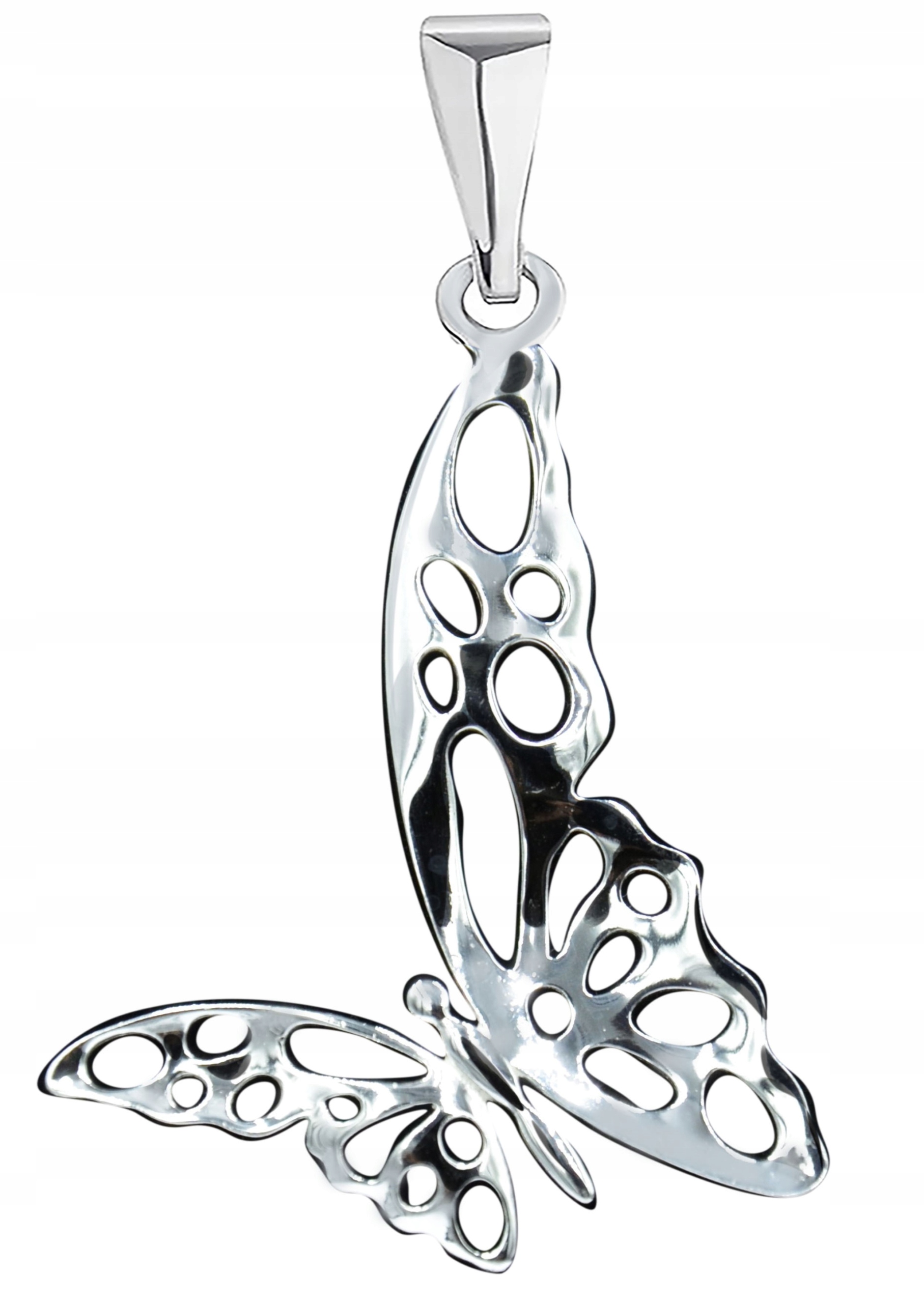 

Srebrny Duży Wisiorek Zawieszka Z Motylem Pr.925!