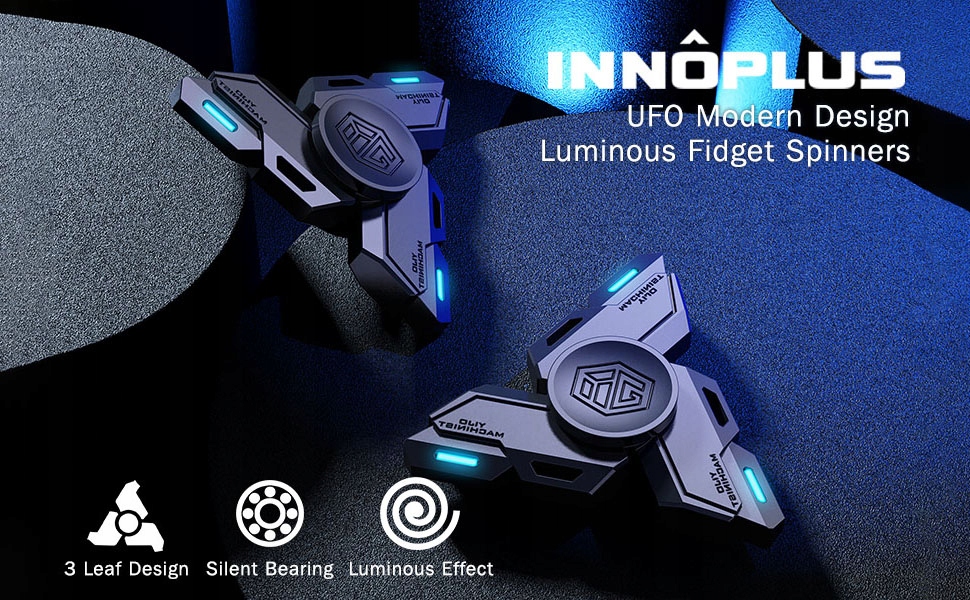 3 Liść Desgin Fidget Spinner Świecące Płeć chłopcy