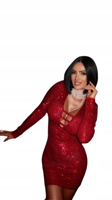 Šaty Angelina Red Just Unique Červená M/L