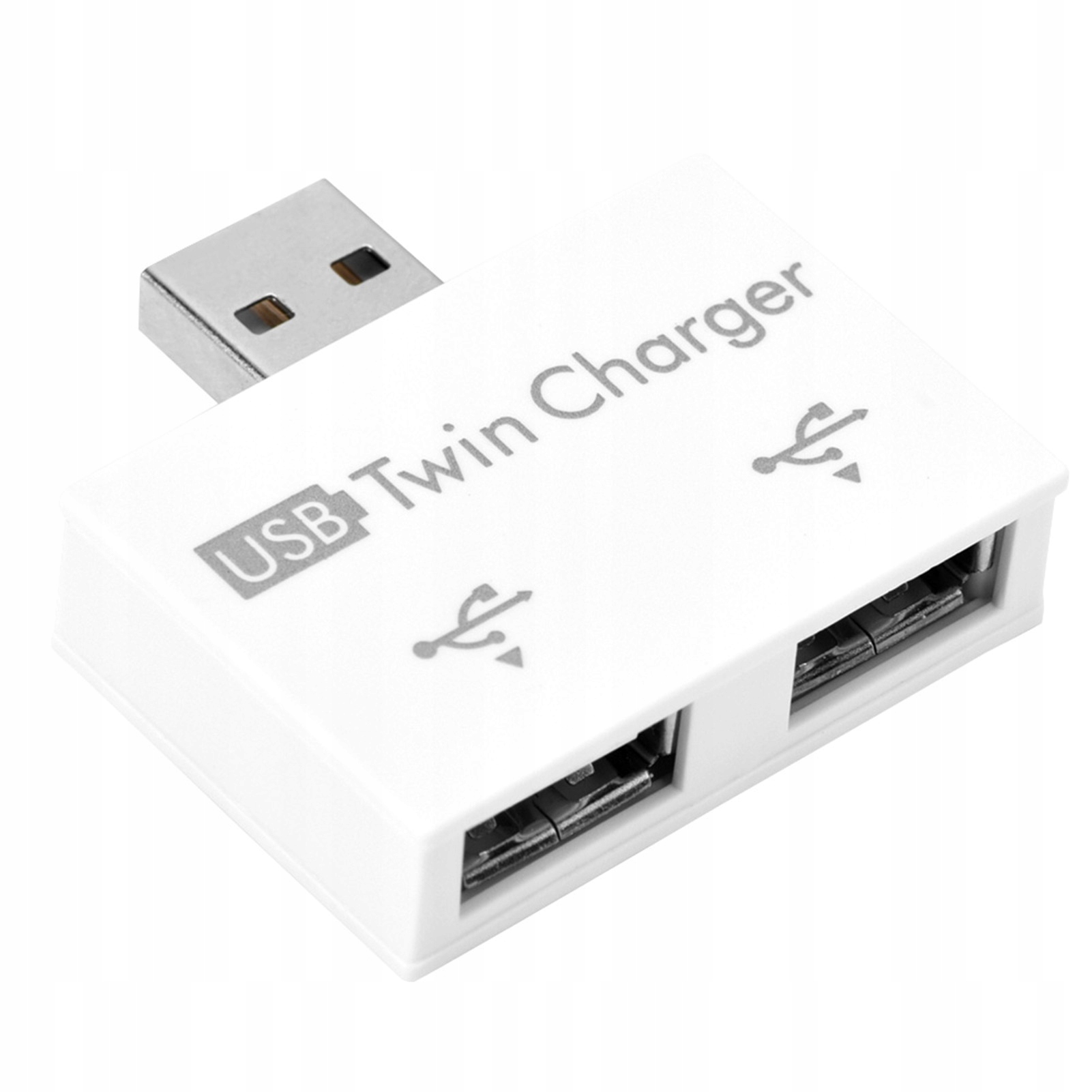 KONCENTRATOR USB2.0 MĘSKI NA 2PORTOWY USB PODWÓJ