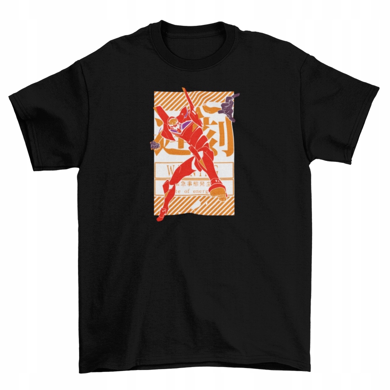 

Koszulka Evangelion Anime Manga Czarna 1 XL
