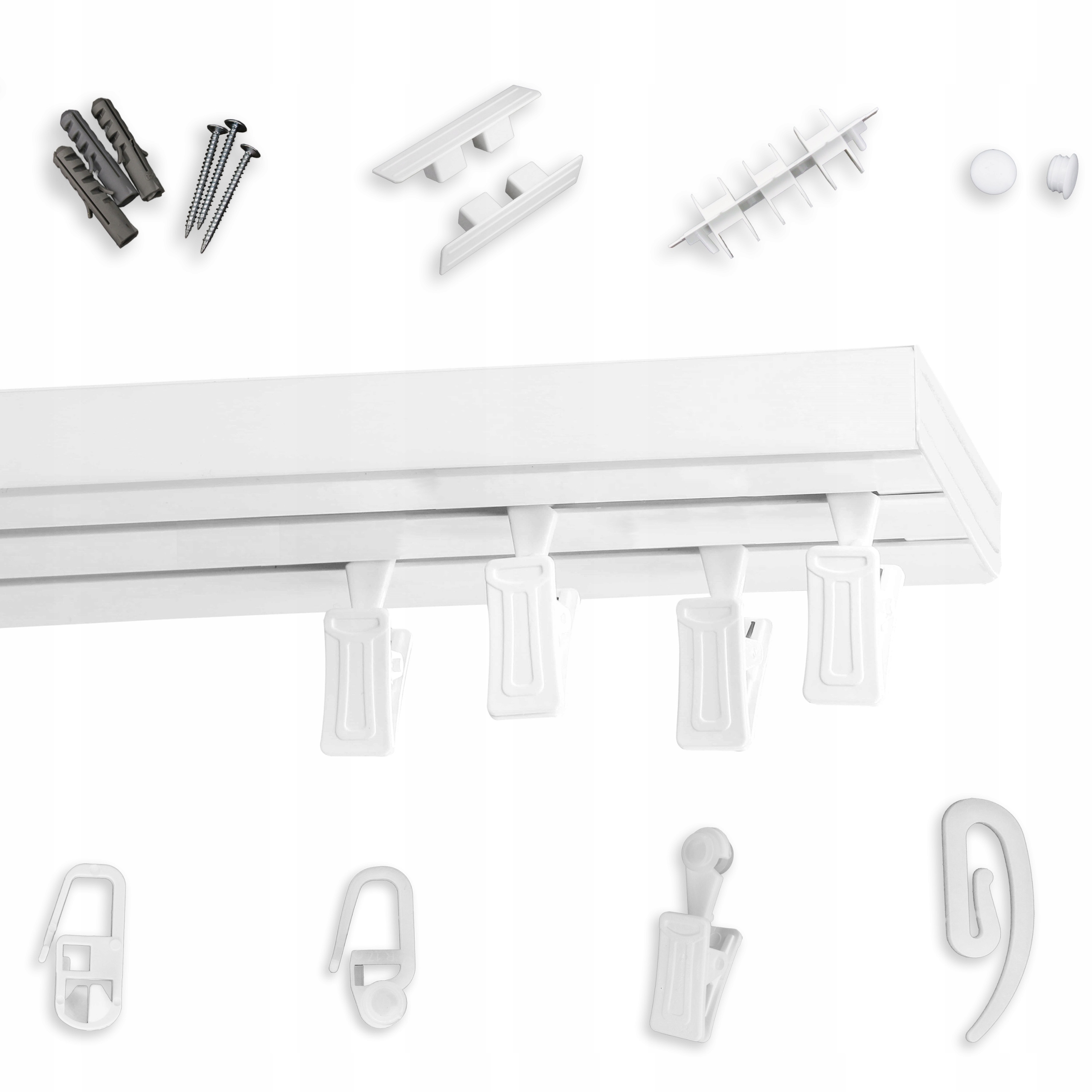 Garnýž stropní dvojitý Pvc 510 cm stropní lišta II Torowa