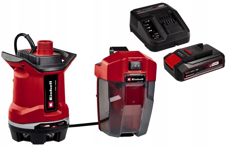Einhell Ponorná Pumpa Na Špinavú Vodu Ge-sp 18/25 Li Akumulátor 2,5AH