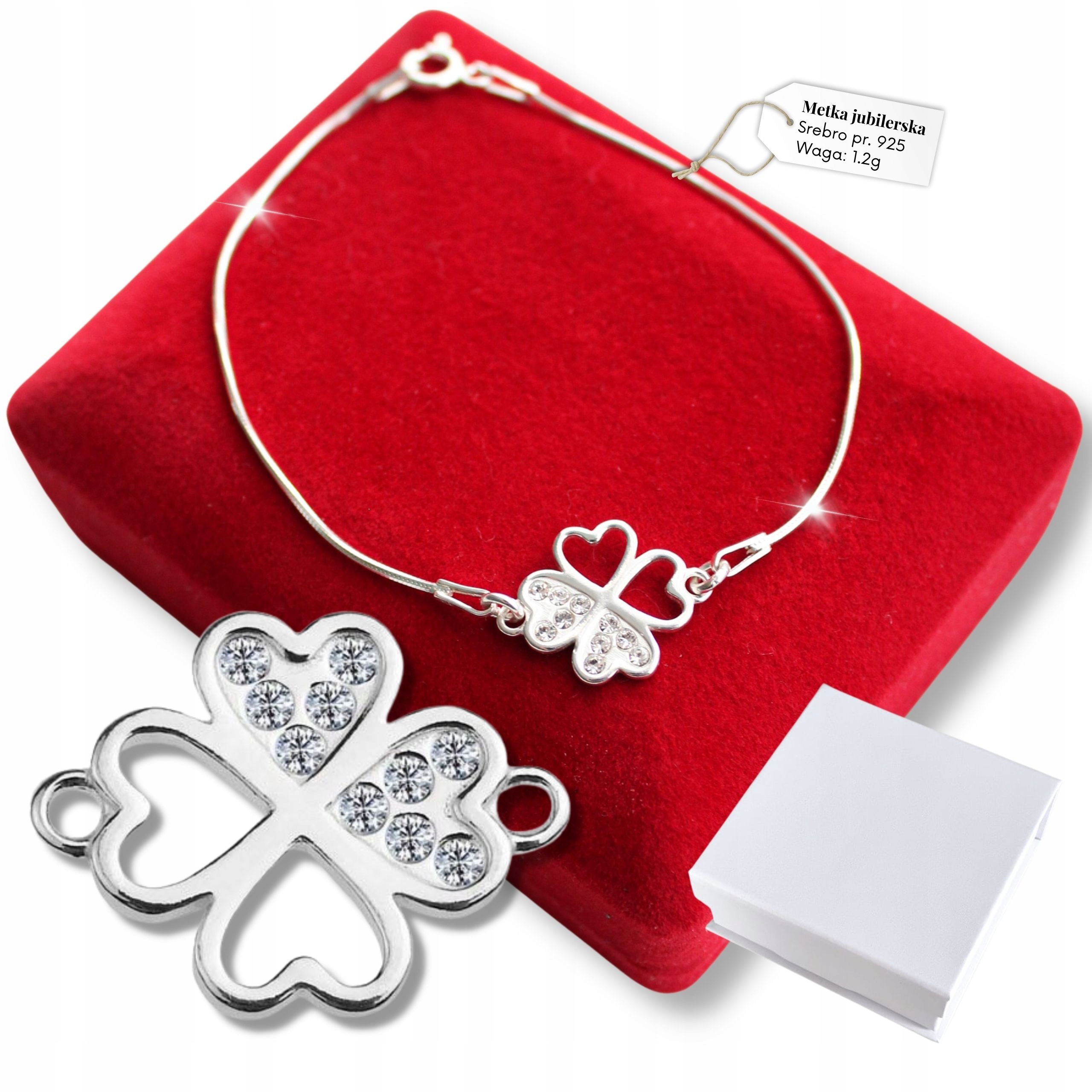 Stříbrný náramek na štěstí s koníkem na řetízku na dárek 925