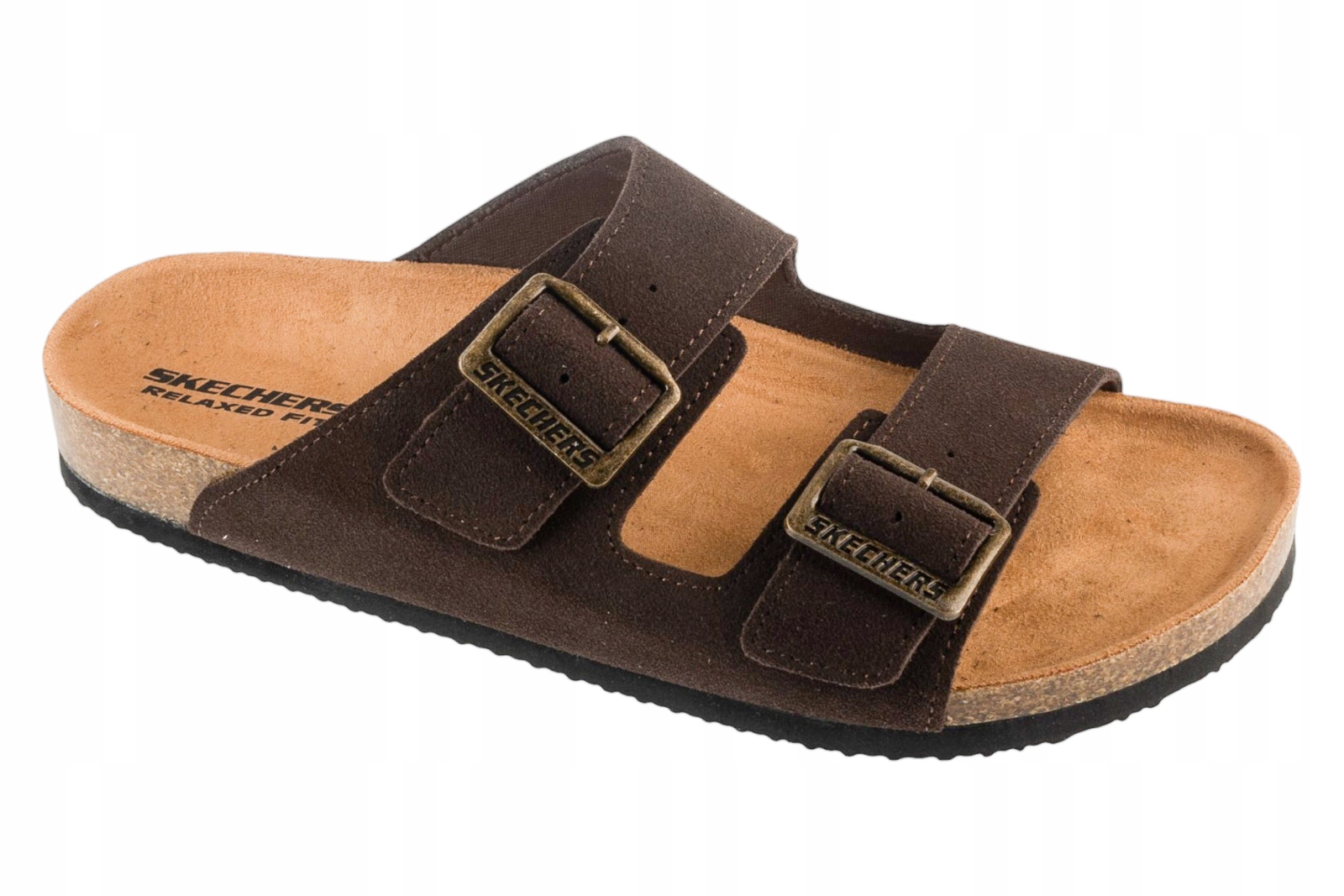 Skechers Aiden Leelan [42] Pánské semišové sandály hnědé