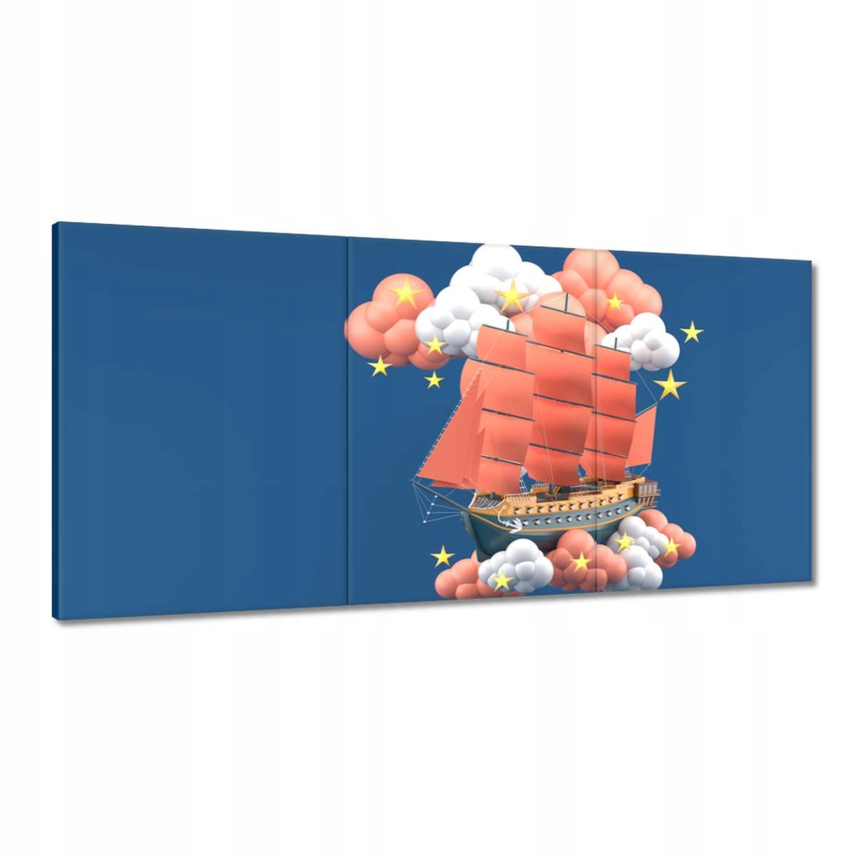 Obrazy 180x90 Vzdušná námorná loď Plachty