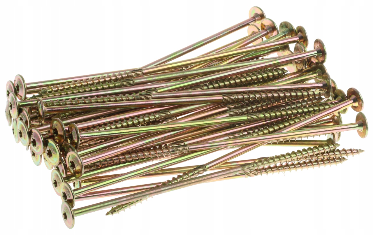 Tesařské Vruty Tx S Podložkovou Hlavou 8 x 240 mm Talířové Dřevěné Šrouby