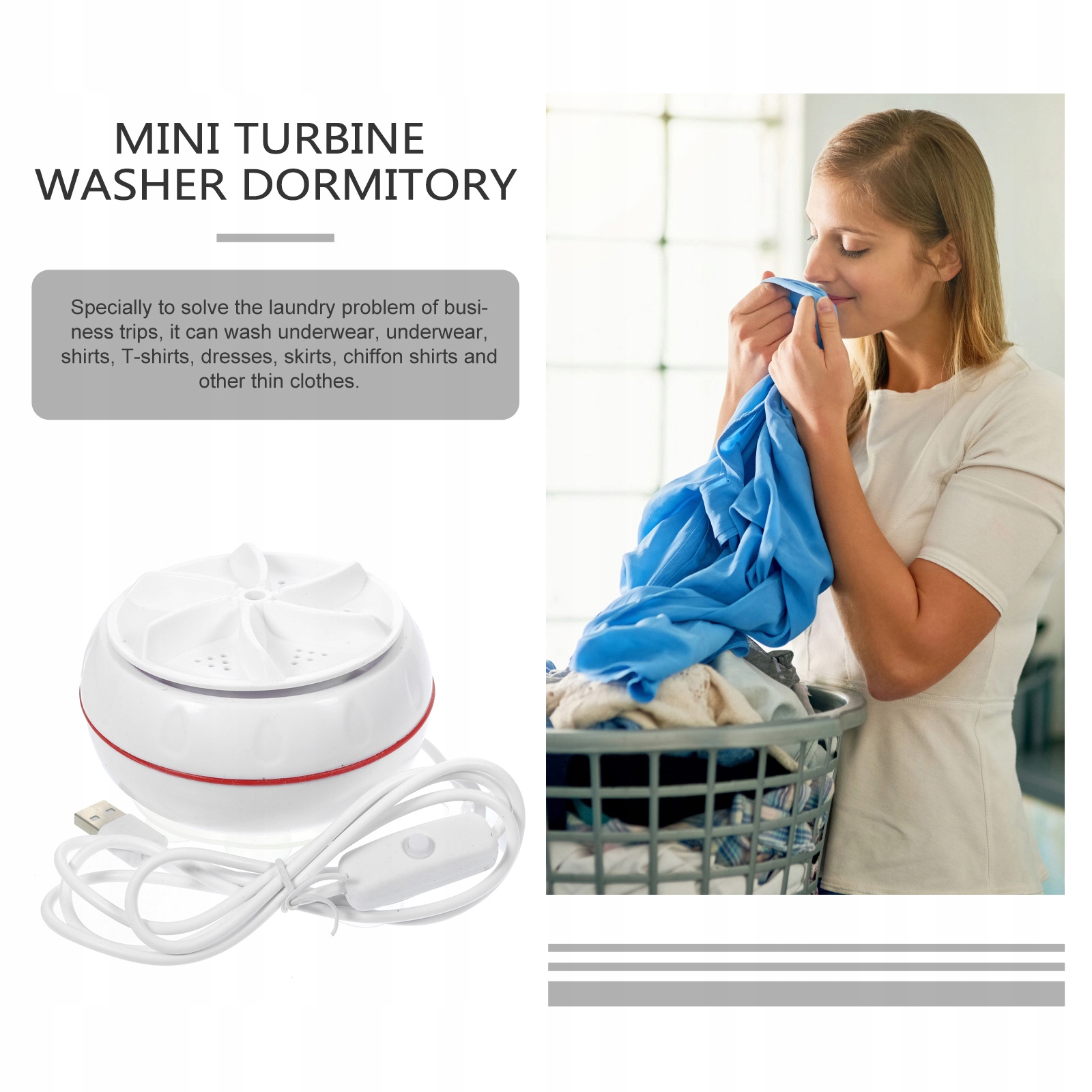 Pralka podróżna Mini pralka USB Model 5299993506860843233