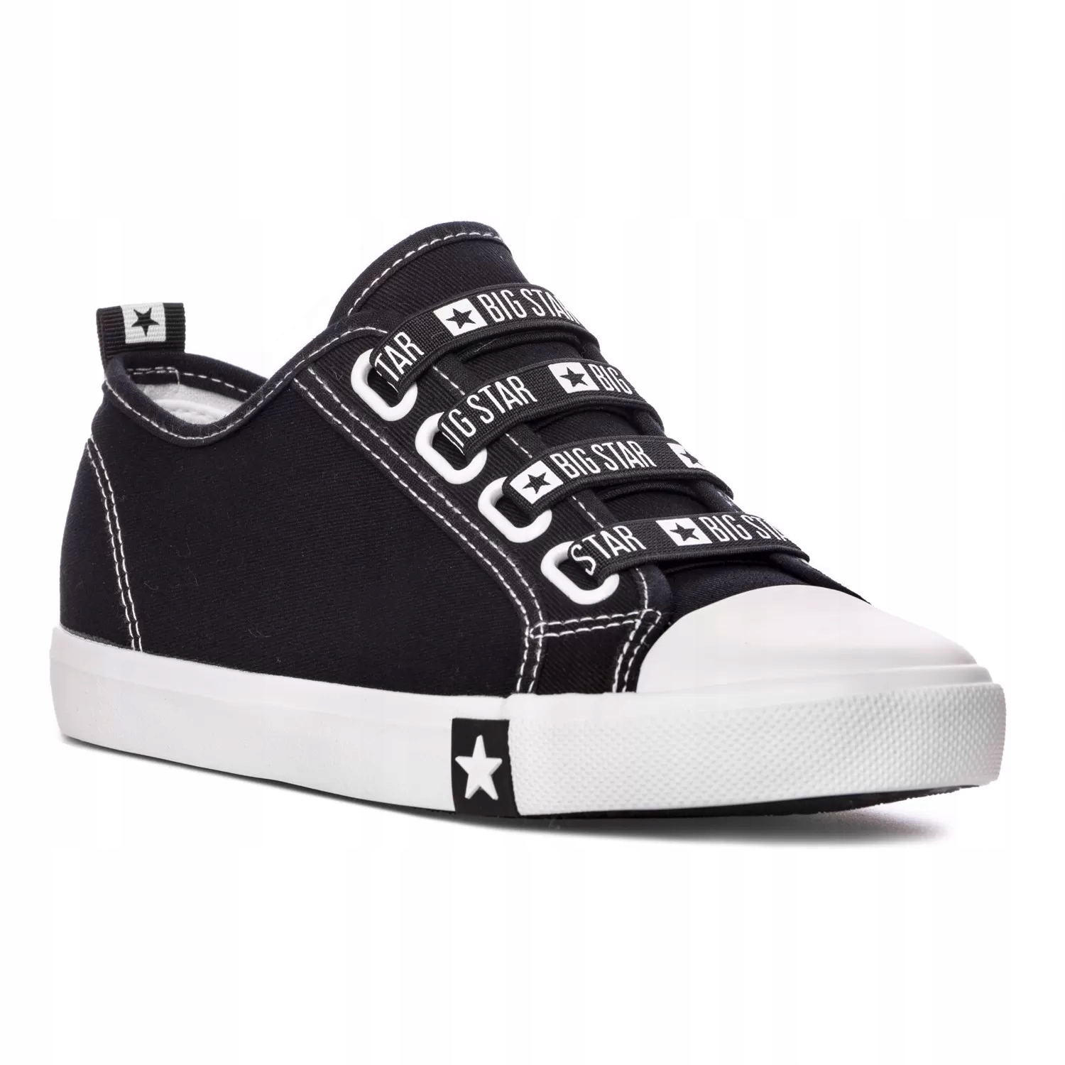 

Trampki Big Star damskie czarne wsuwane modne 38