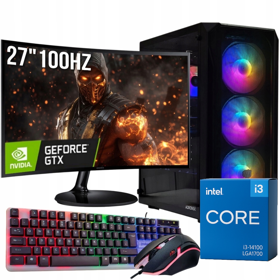 Počítačová sada Adronix i3-14100F Gtx 1660S DDR4 32GB 1TB Ssd Windows 11