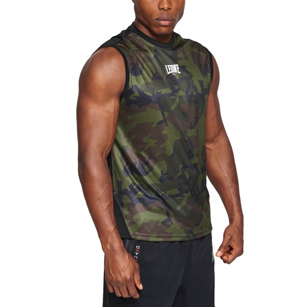 XL T-shirt bez rękawów CAMO marki Leone1947 XL Marka Leone1947