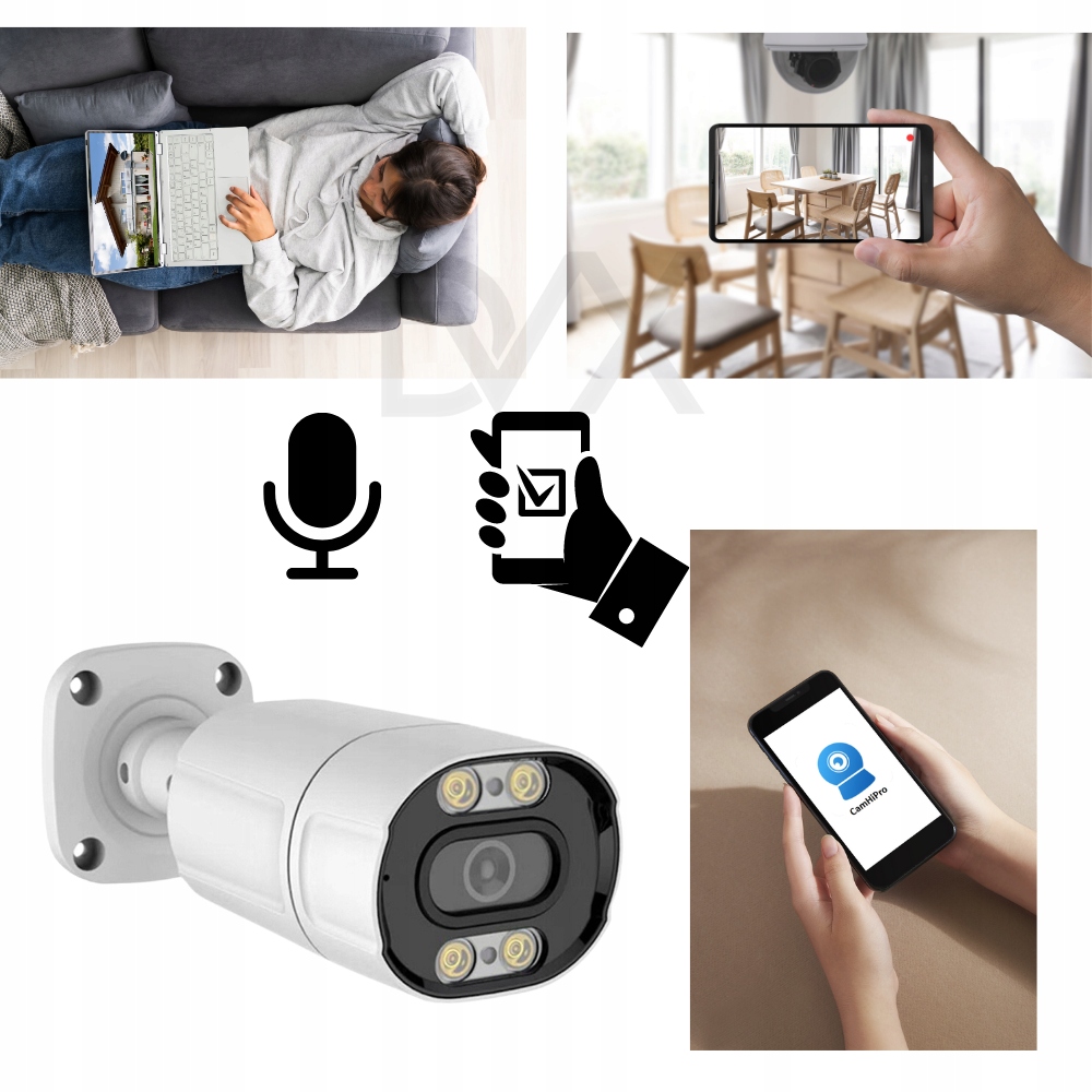 KAMERA ZEWNĘTRZNA WODOODPORNA IP66 TUBOWA IP PoE 8MPX HQ ZOOM PL Model LT8 KAMERA MONITORING ZEWNĘTRZNA ZOOM 8MP 8MPx