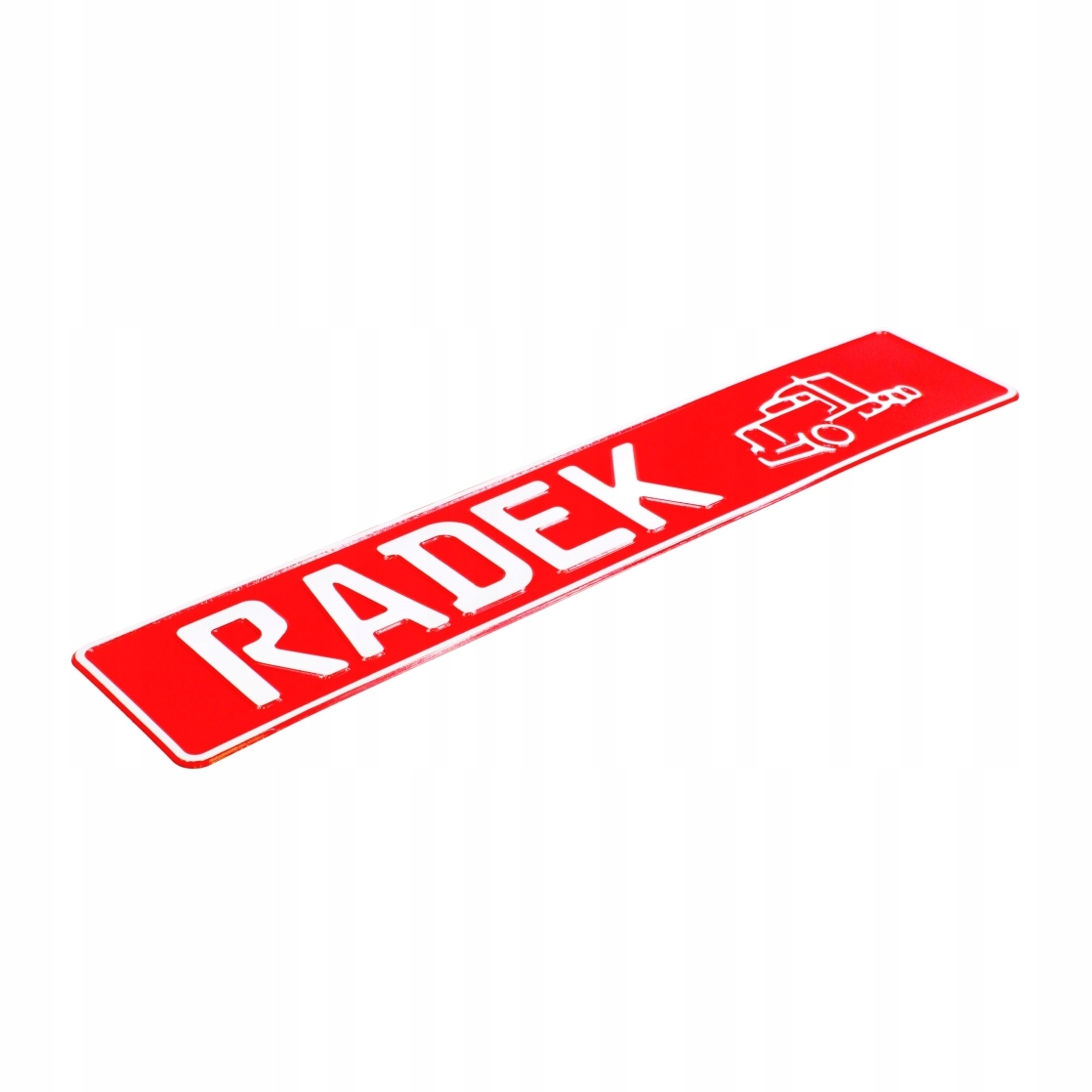 

Tablica do ramki rejestracyjnej z imieniem Radek