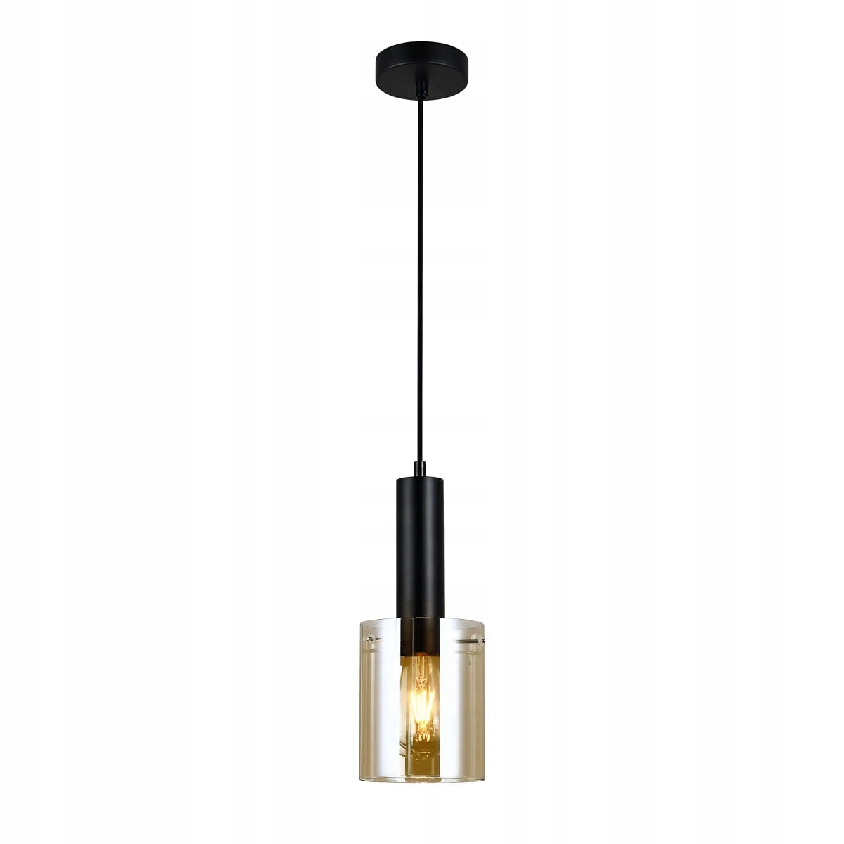 Závěsná lampa Italux Sardo Led moderní černá