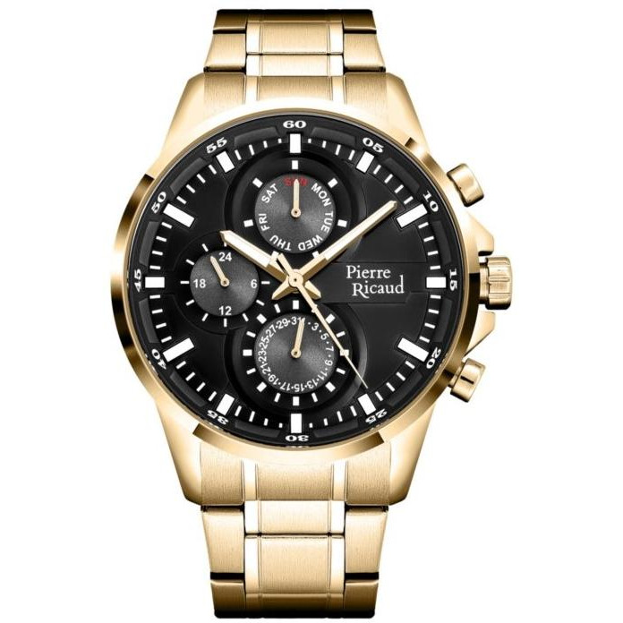 Pánské Hodinky Pierre Ricaud P97034.1114QF zlaté