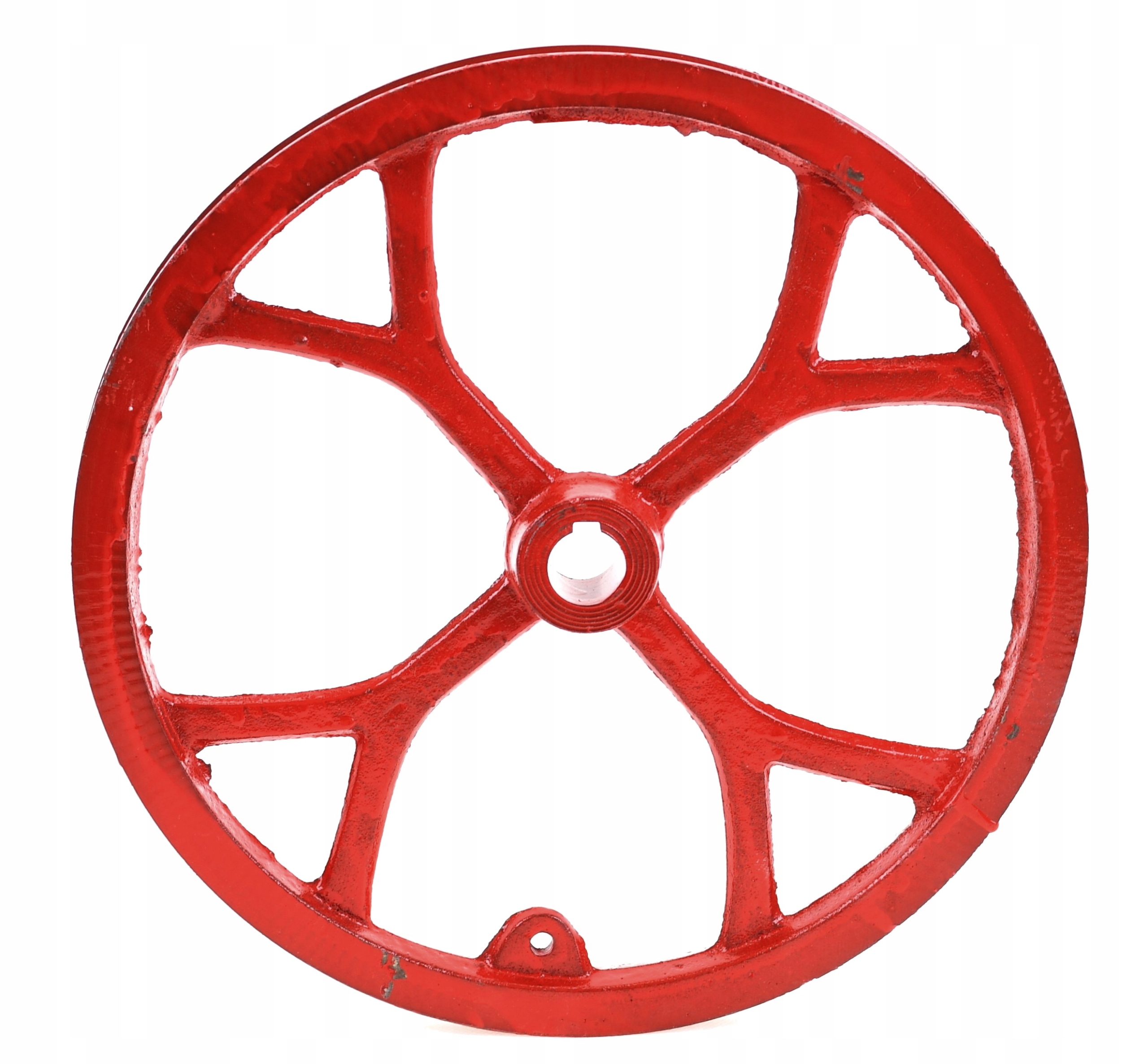 KOŁO PASOWE ŻELIWNE do MASZYNKI oś Fi22 mm / 30cm Marka Rossner