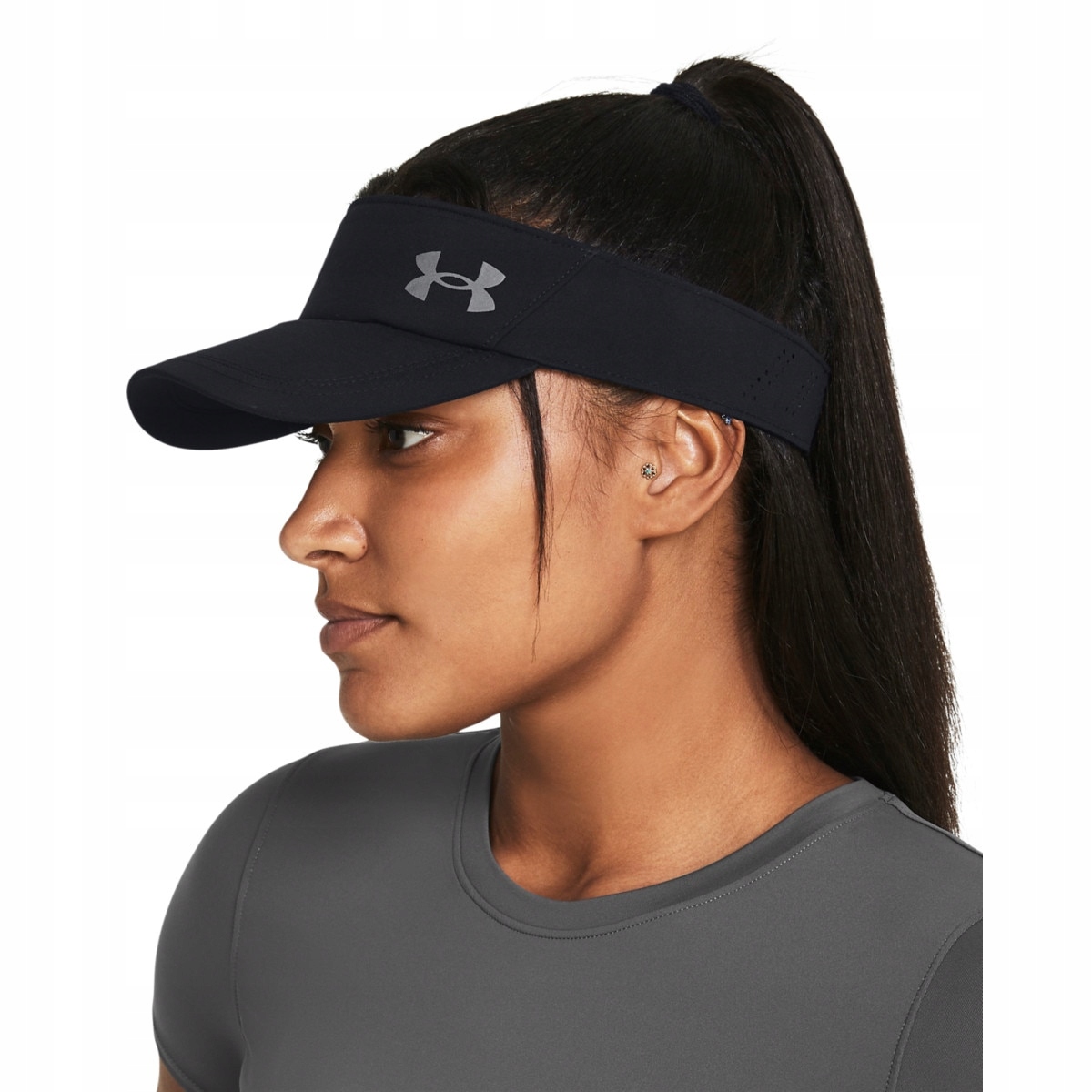Damski daszek do biegania Under Armour W Iso-chill Launch Visor Czarny
