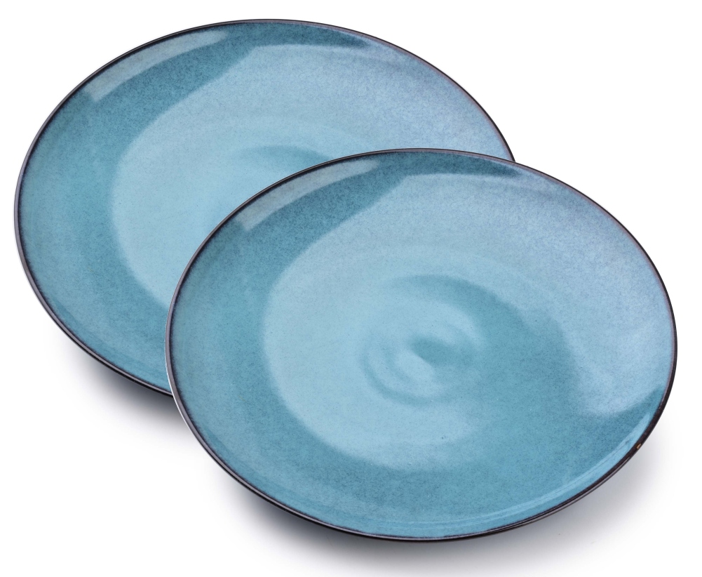 

2 x Talerz Płaski Deserowy 20 Eveline Blue Morski