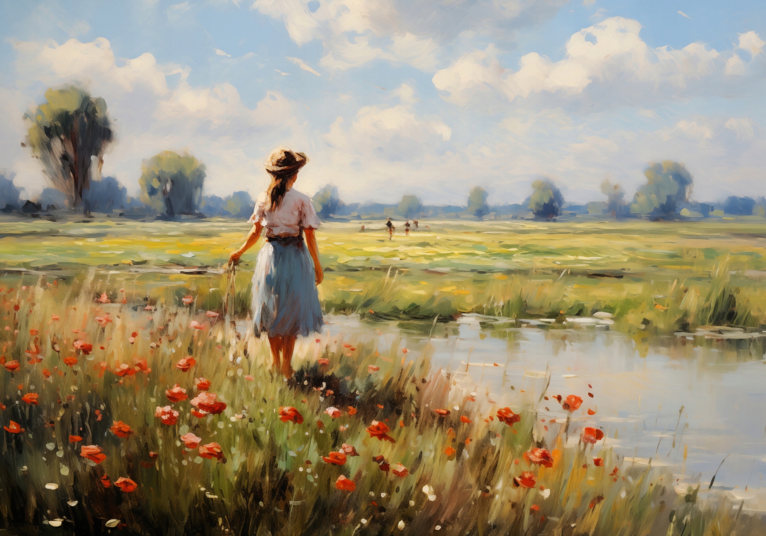 Plagát 100x70 cm Vidiecky pokoj