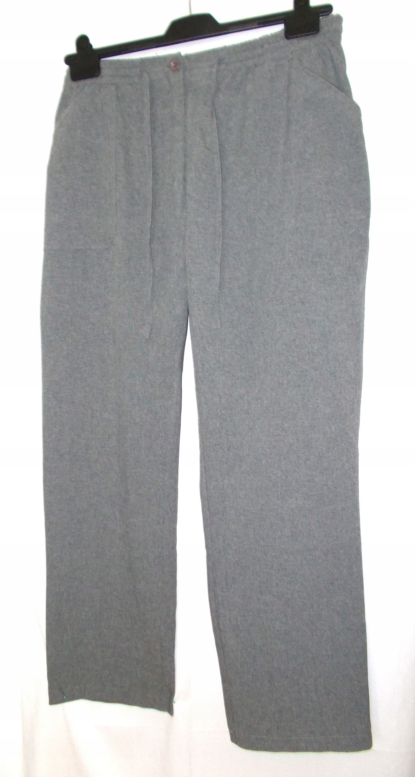 KLASYCZNE SZARE WIOSENNE SPODNIE 46 48