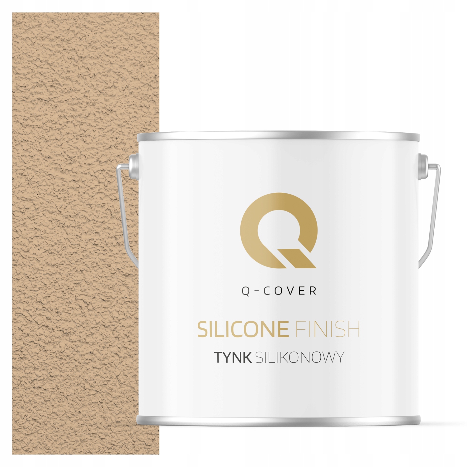 Silikonová Fasádní Omítka Béžová F445 7KG Beránek Granulace 2.0mm