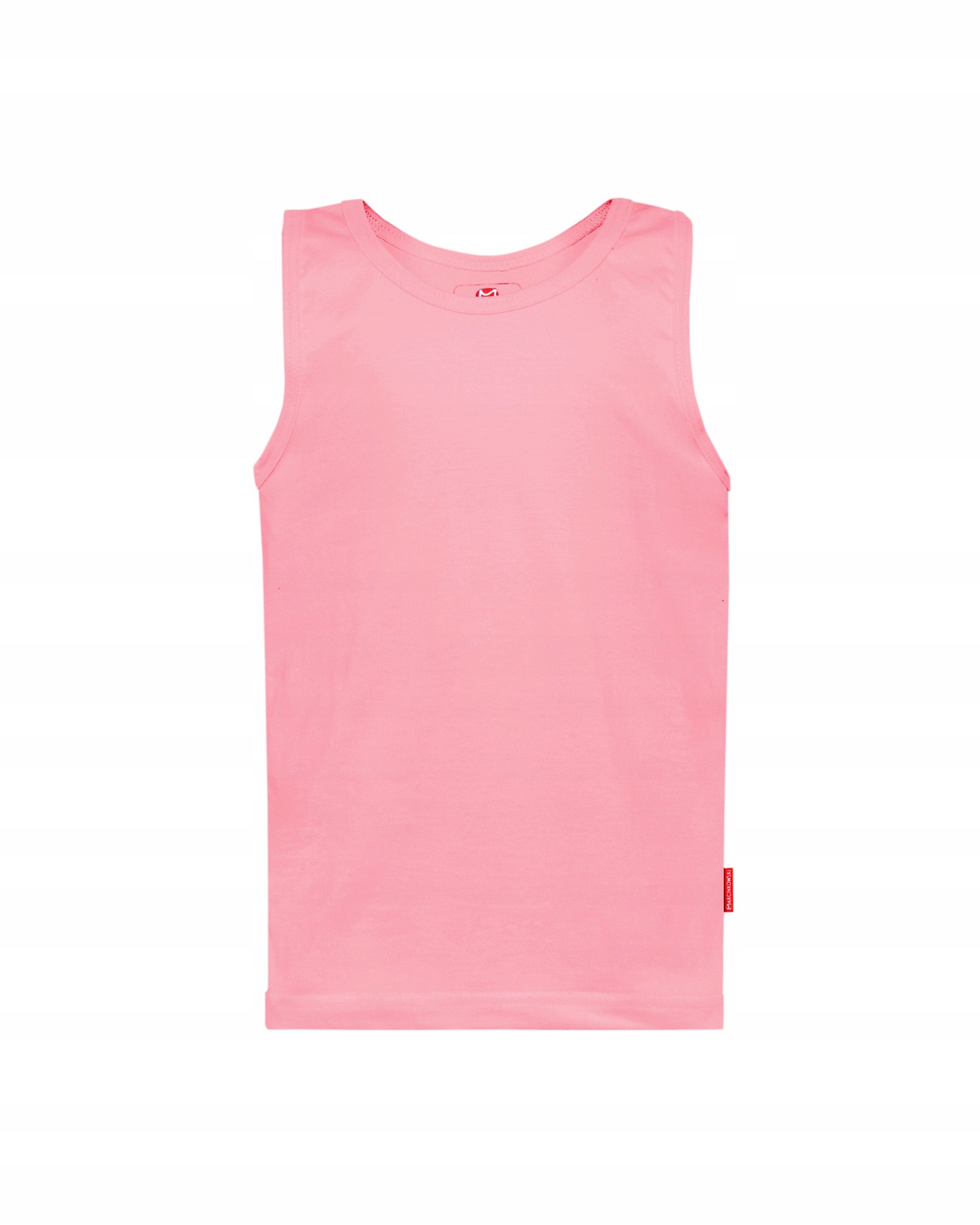 RÓŻOWA BAWEŁNIANA PODKOSZULKA KOSZULKA GŁADKA 158