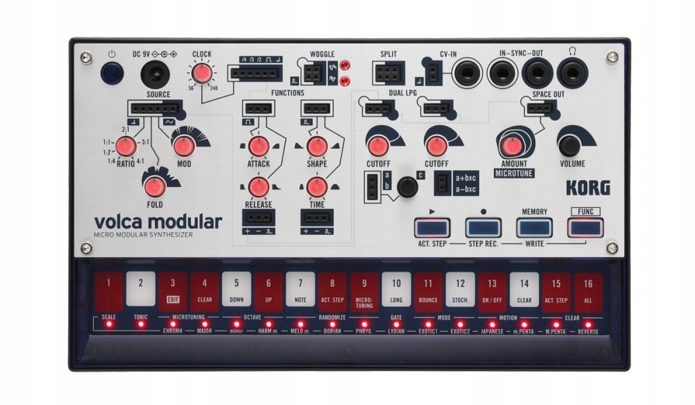 Korg volca modular semi-modulární analogový syntezátor 50 patch