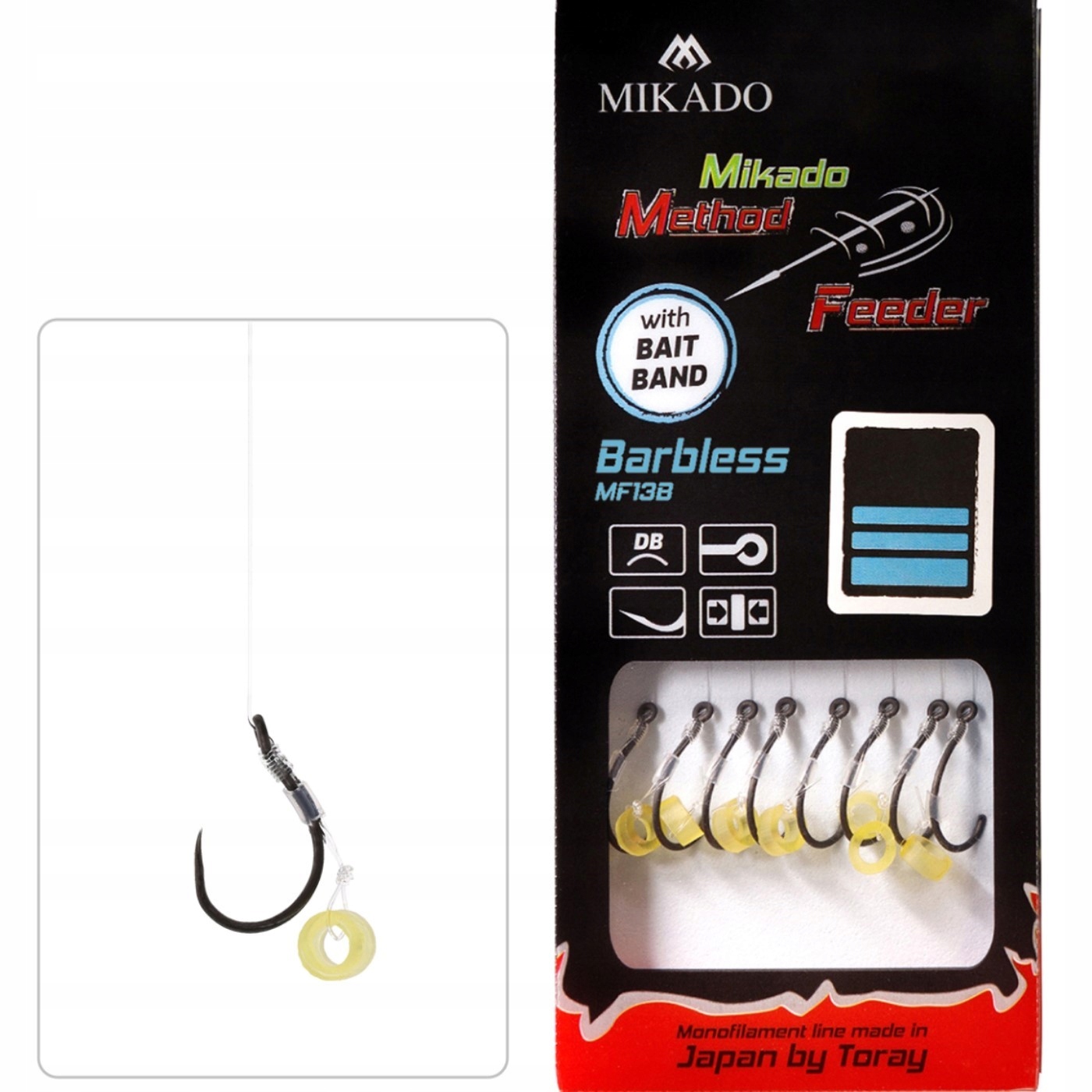 Przypony Mf Mikado Method Feeder 6 z Gumka Żyłka