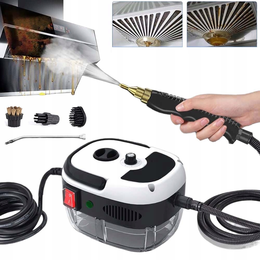 Parní Čistič Parní Mop 2500 W 1000 ML Se 3 Kartáčovými Hlavami