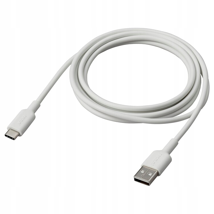 Ikea Usb-a na Usb-c Sittbrunn biały 2m