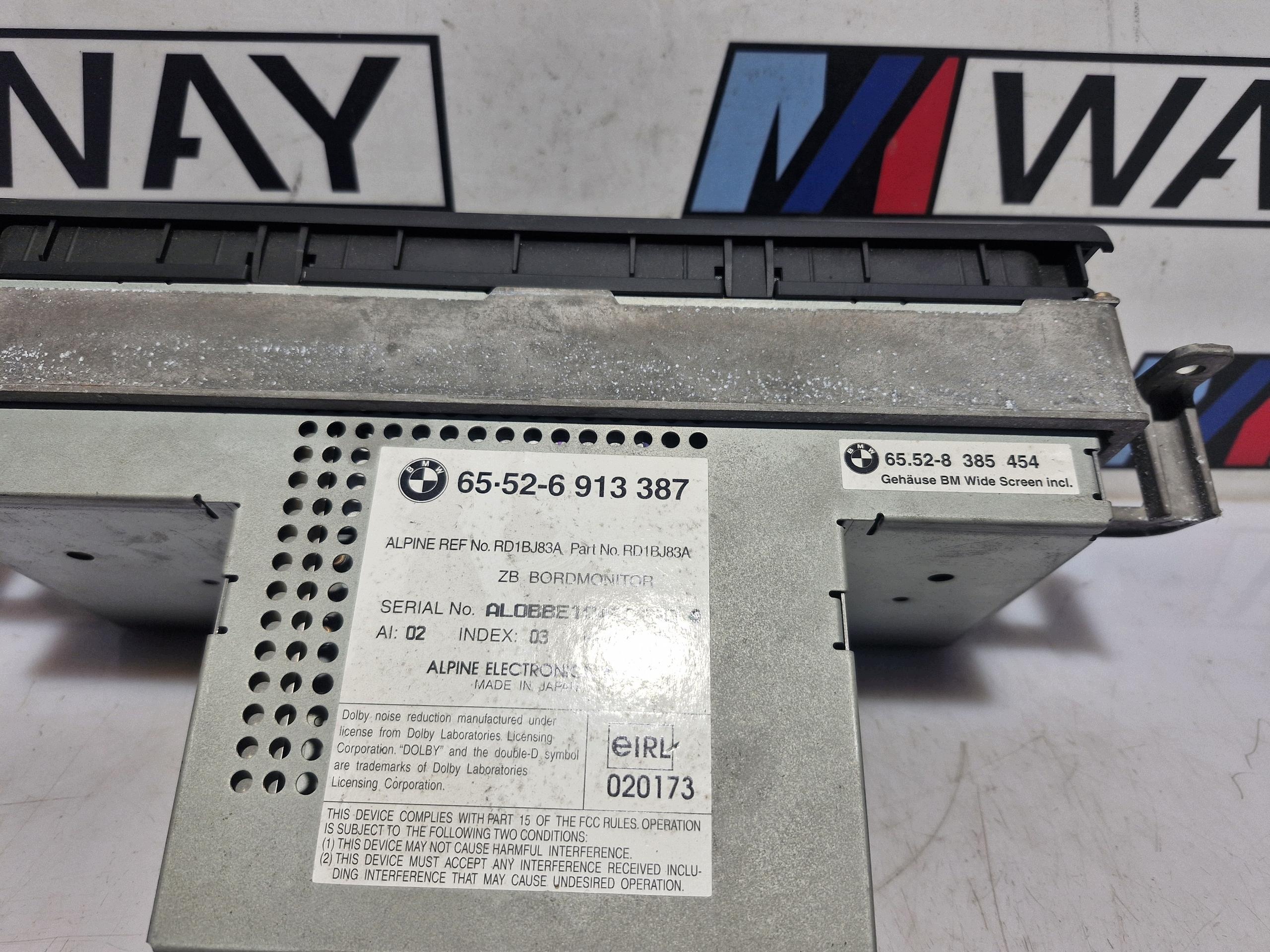 6913387 BMW E39 RADIO navigation display control panel