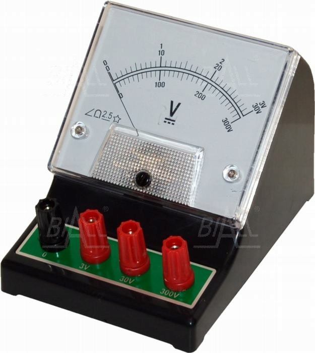 Woltomierz analog. szkolny DCV-1 3V-30V-300V DC