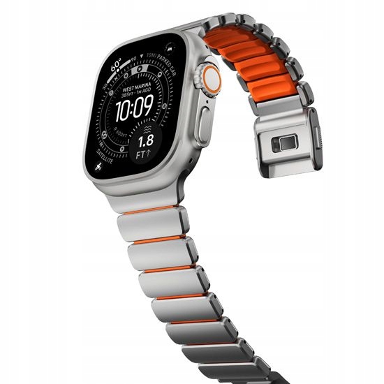 Náramok Nomad pre Apple Watch 4/5/6/7/8/9/SE 44/45 mm, z titánu Hybrid