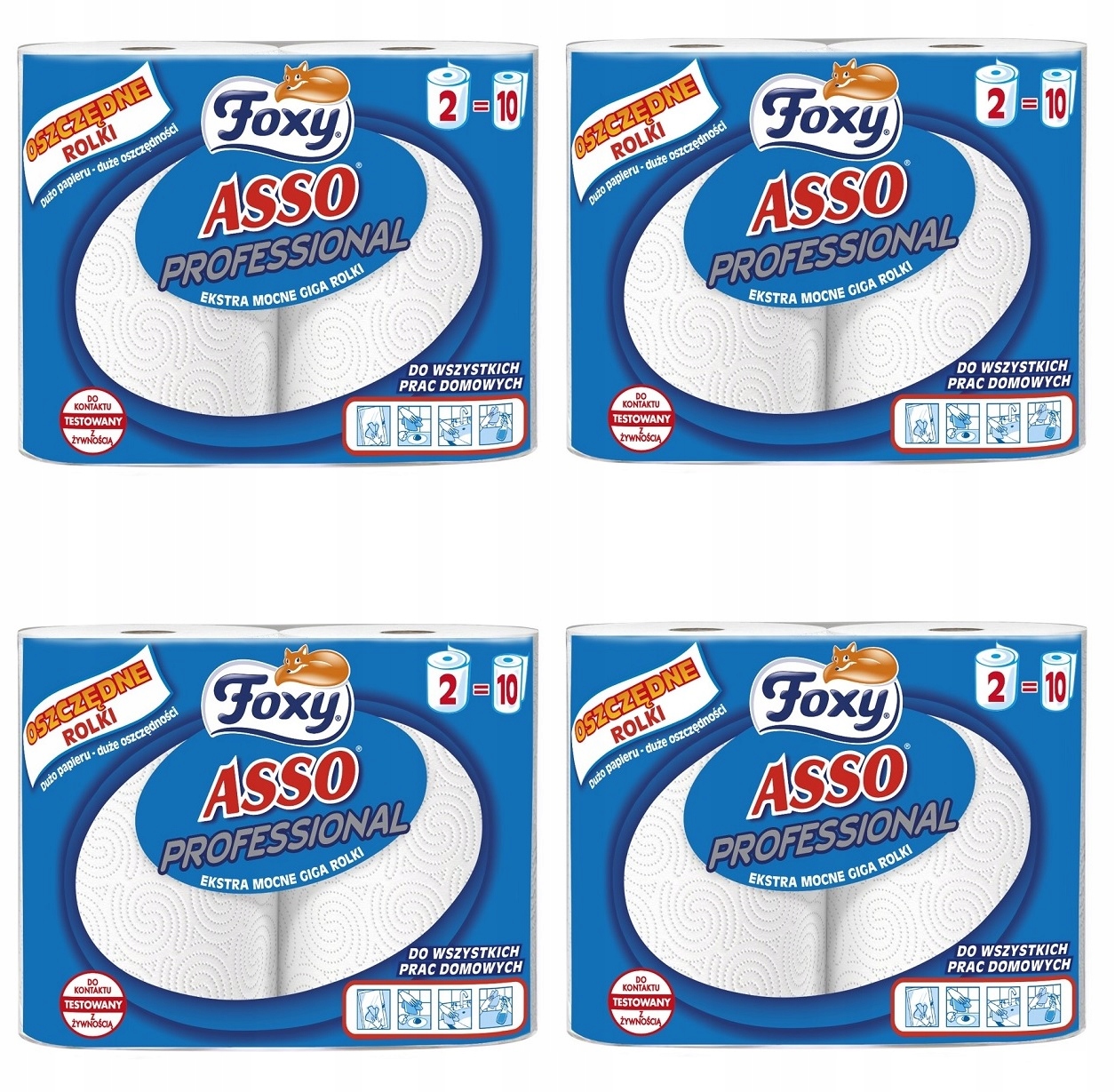 

Foxy Asso Professional Ręcznik Papierowy 8 rolek