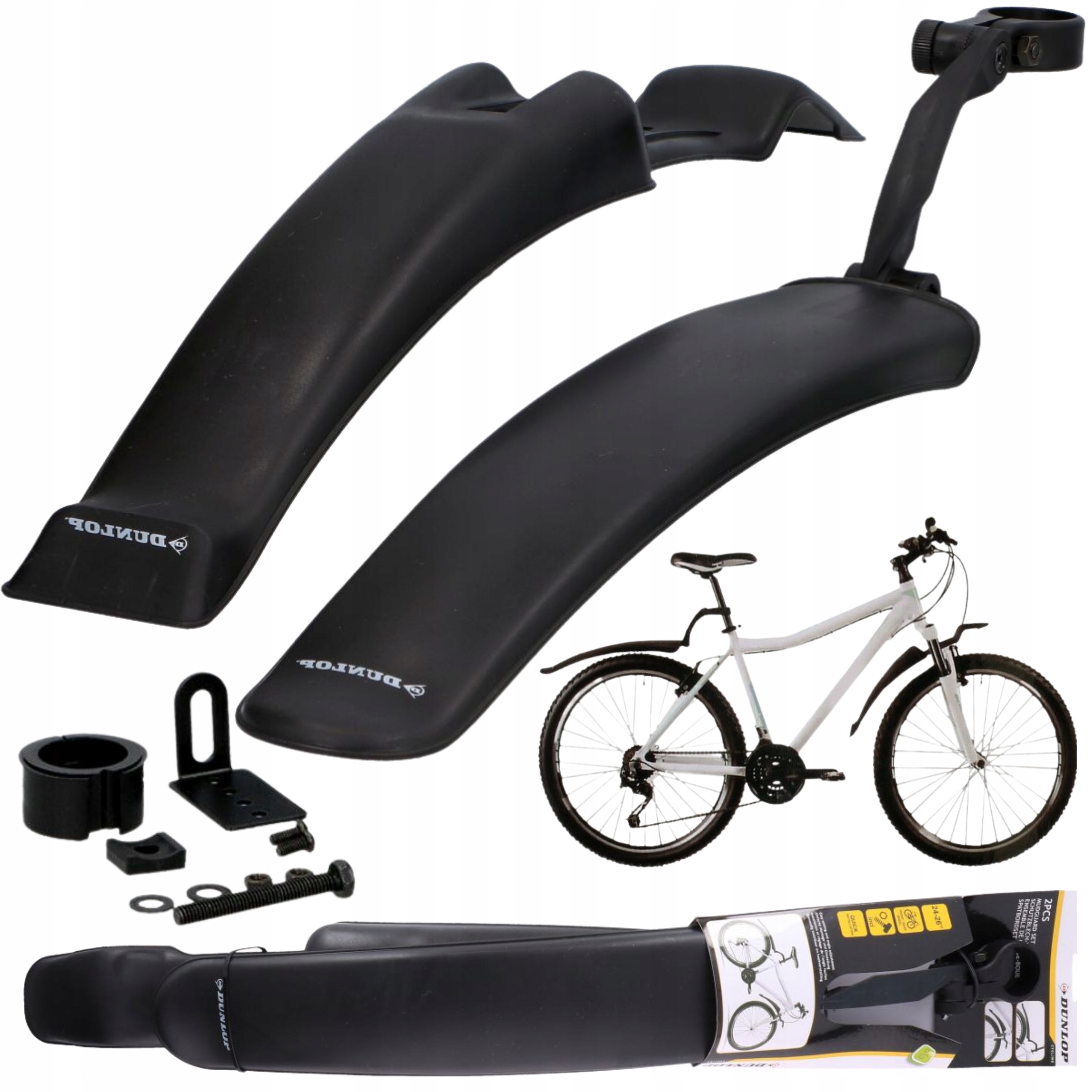 

Błotniki Rowerowe Komplet 2 Szt Mtb 24-26 Dunlop