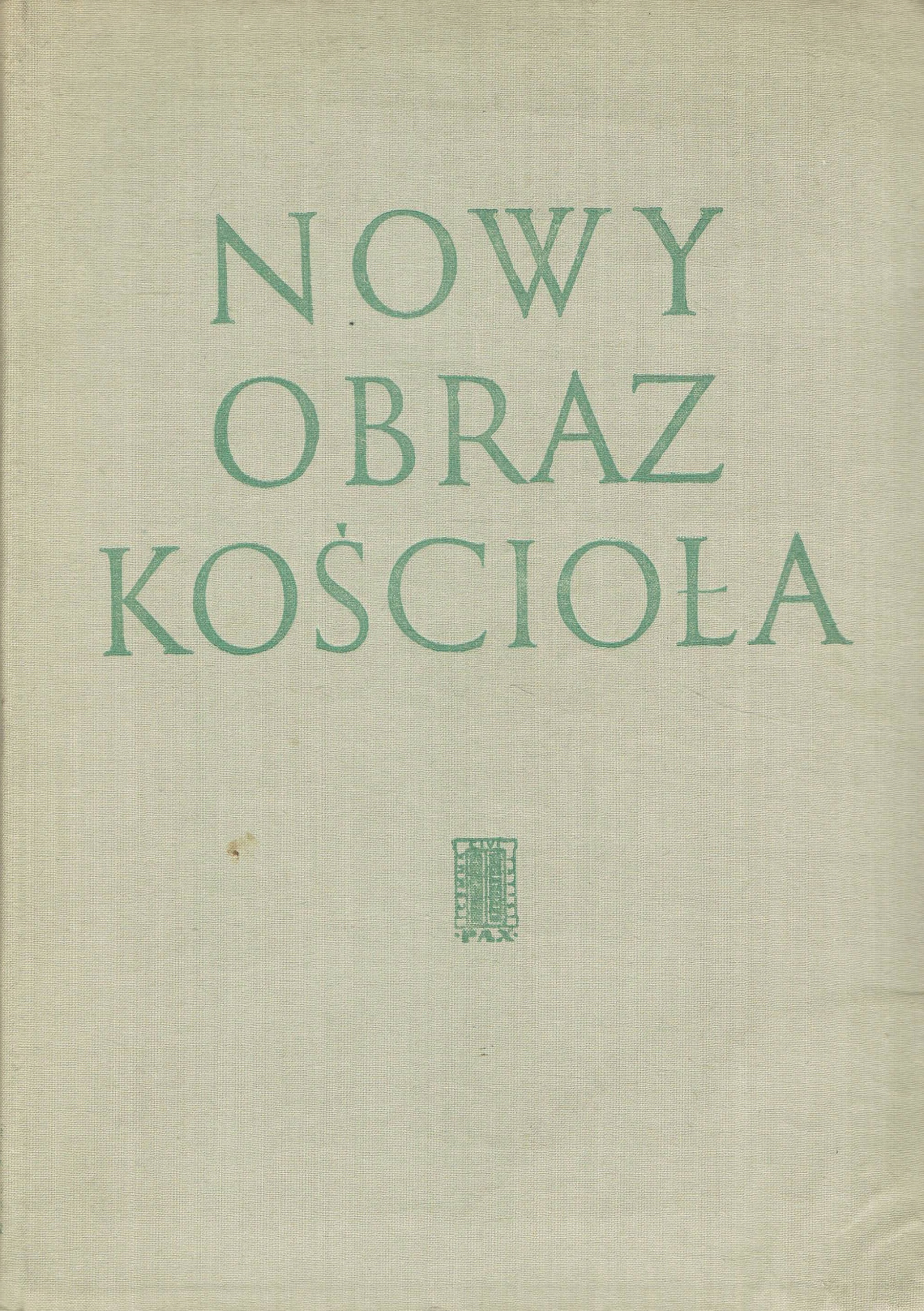 NOWY OBRAZ KOŚCIOŁA PO SOBORZE WATYKAŃSKIM II