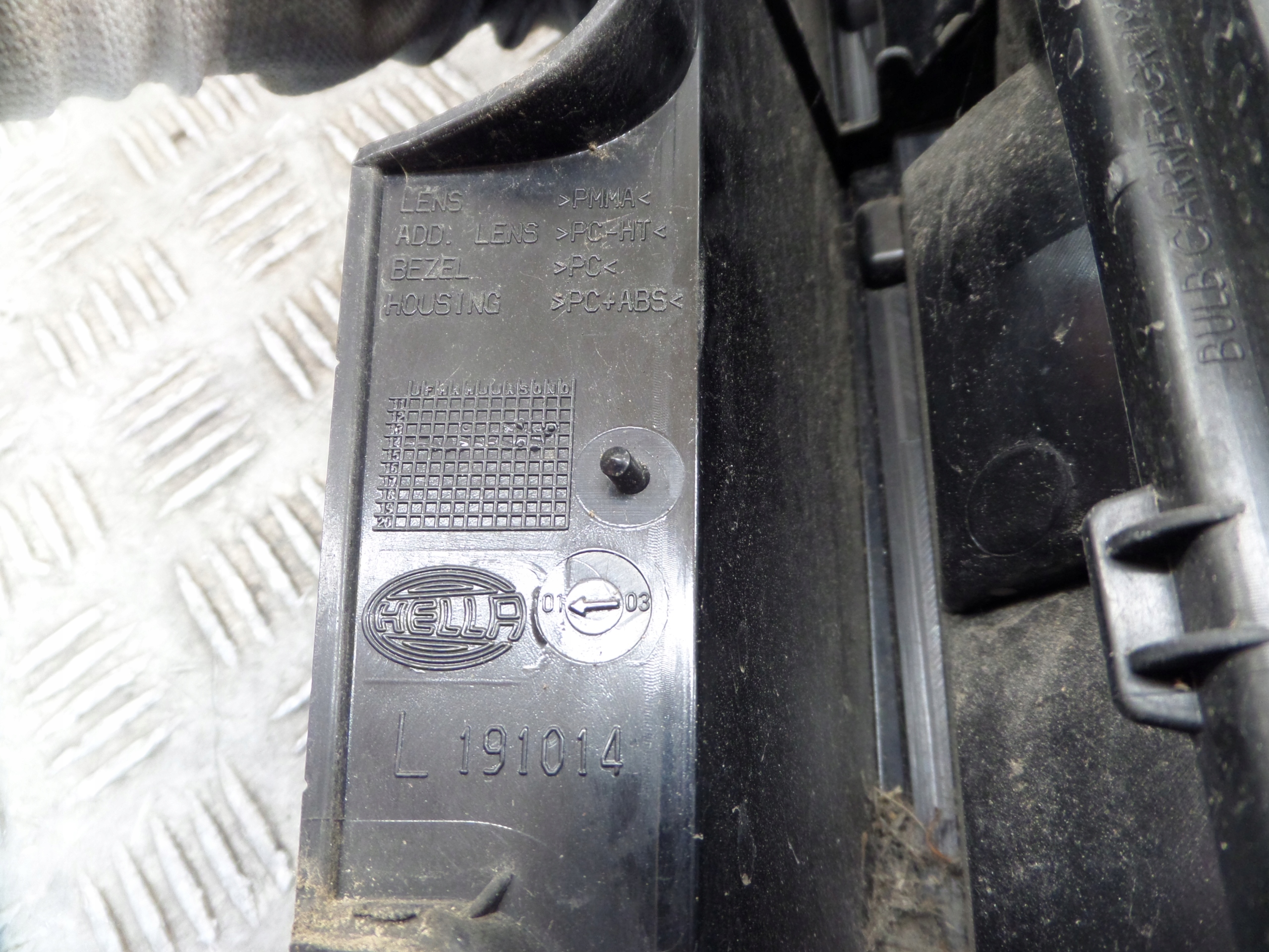 light left rear rear part MERCEDES VITO W447 L191014