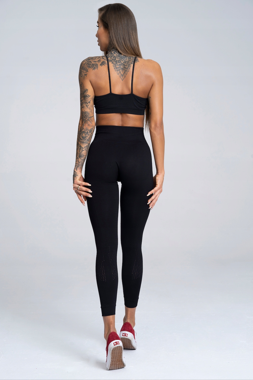 Gym Glamour Leginsy Legginsy Bezszwowe Black L Do ćwiczeń i treningów Marka Gym Glamour