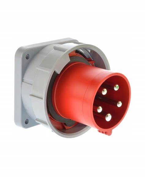 Silová tabulová zástrčka 63A, 5 kolíků Pce 635-6