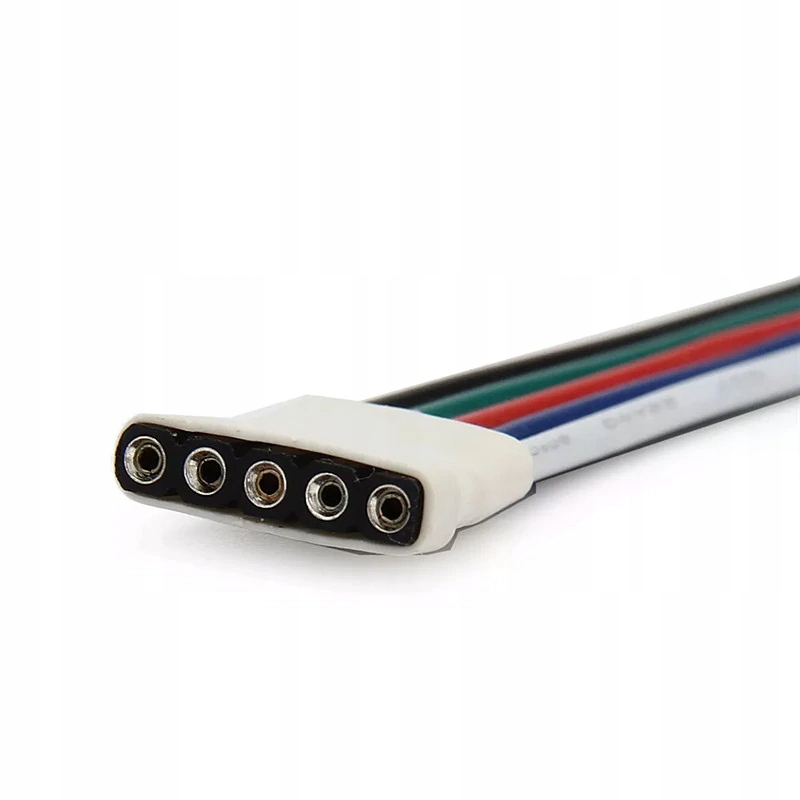 ZŁĄCZKA POJEDYŃCZA MĘSKA TAŚMA LED RGBW 5PIN Model ZŁĄCZKA MĘSKA PRZEWÓD RGB 5PIN