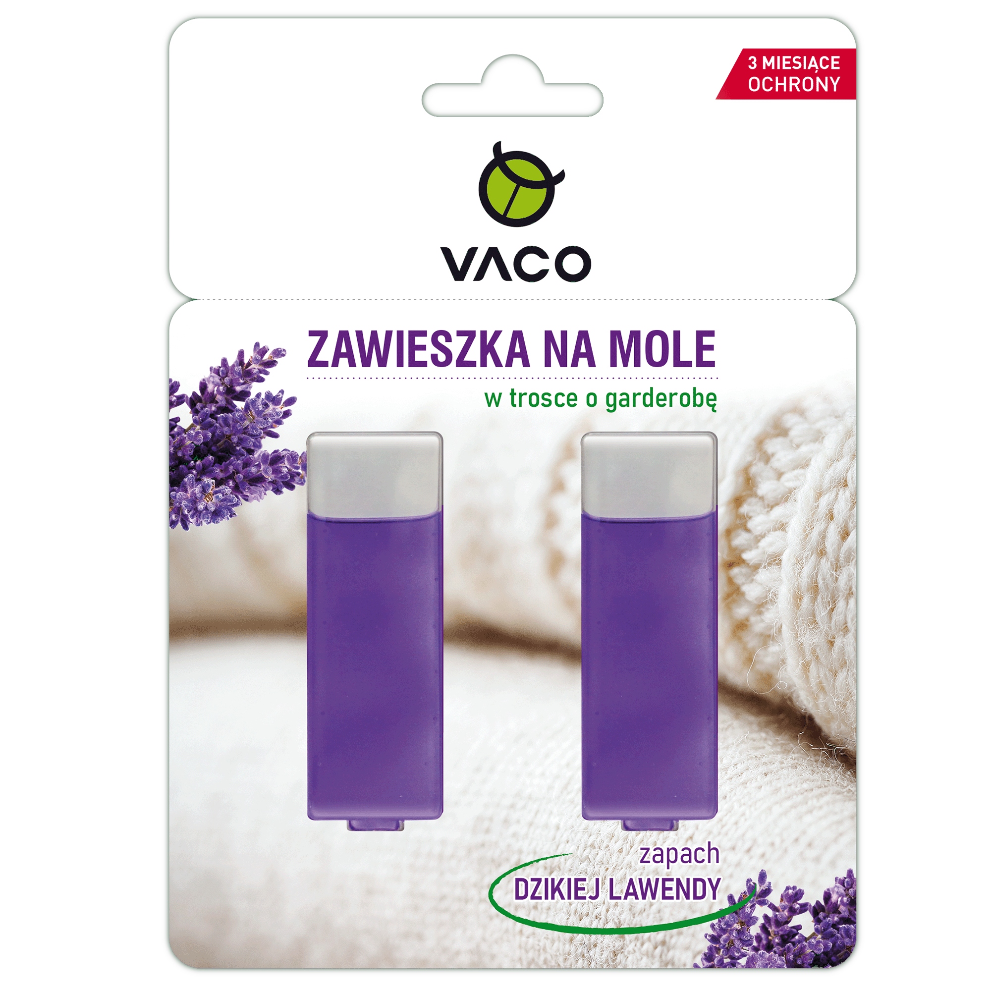

Vaco Zawieszka na Mole Ubraniowe w żelu Lavender