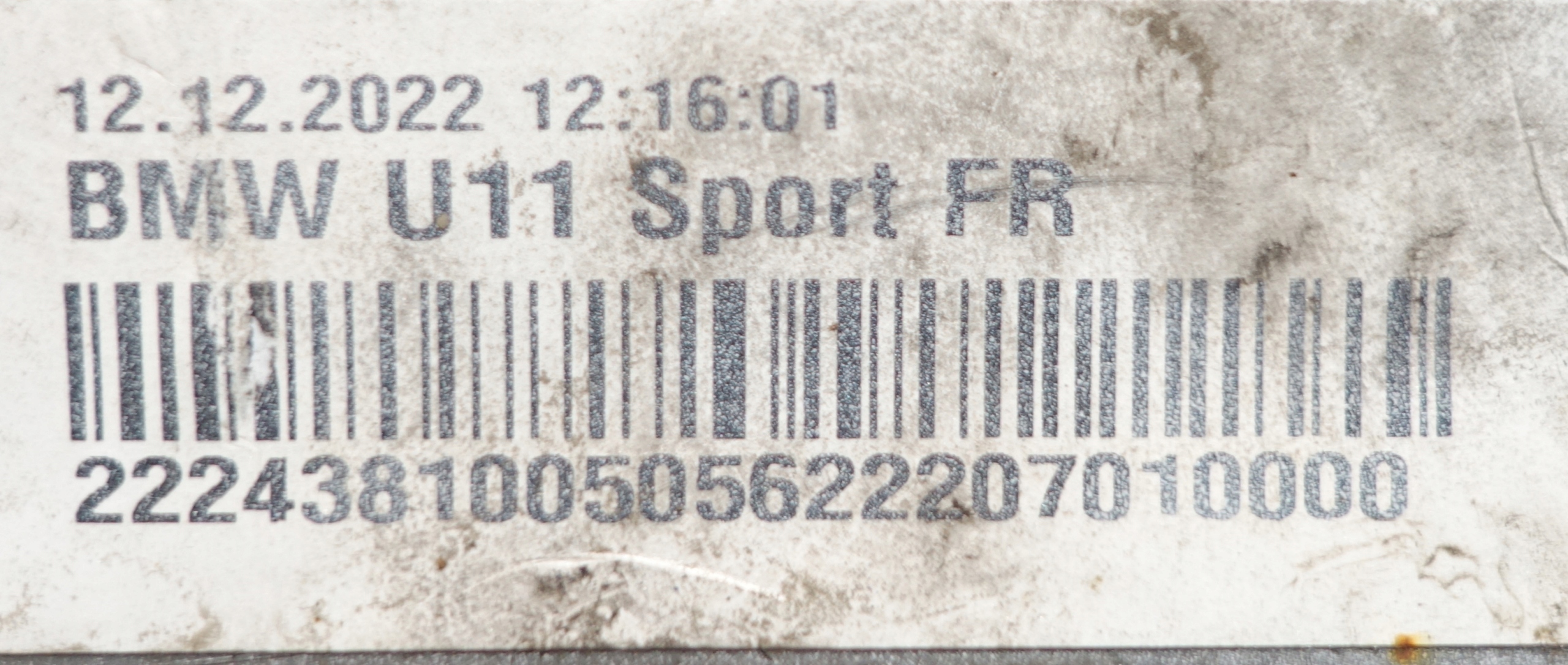 BMW X1 U11 m-packet 9881907 2022- below 6 PDC front bumper front