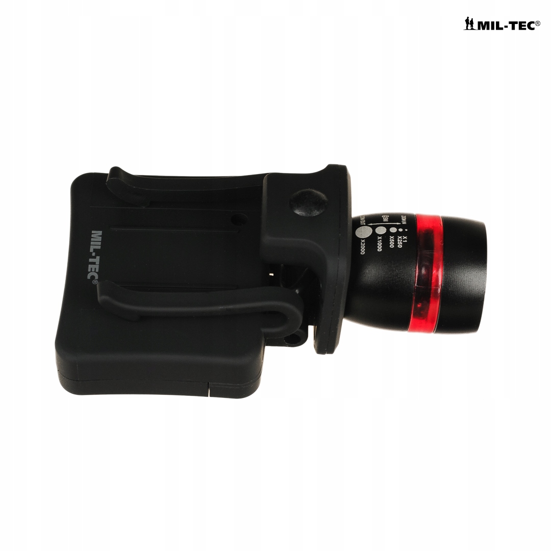 LATARKA CZOŁÓWKA Z Klipsem ZOOM CREE 150lm / 150m Maksymalna siła światła 150 lm