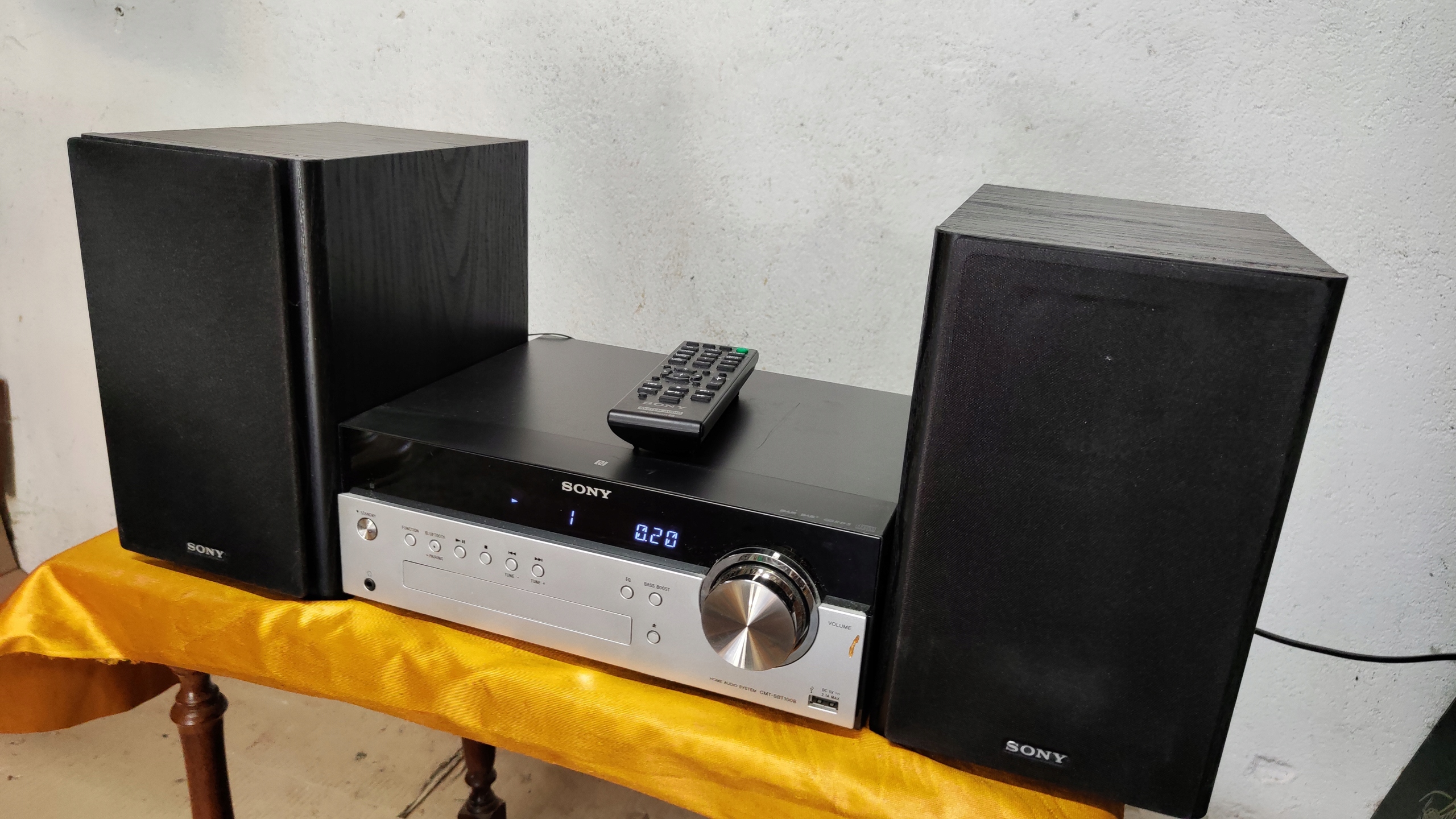 WIEŻA SONY HCD-SBT100B USB CD AUX Bluetooth pilot - Sklep