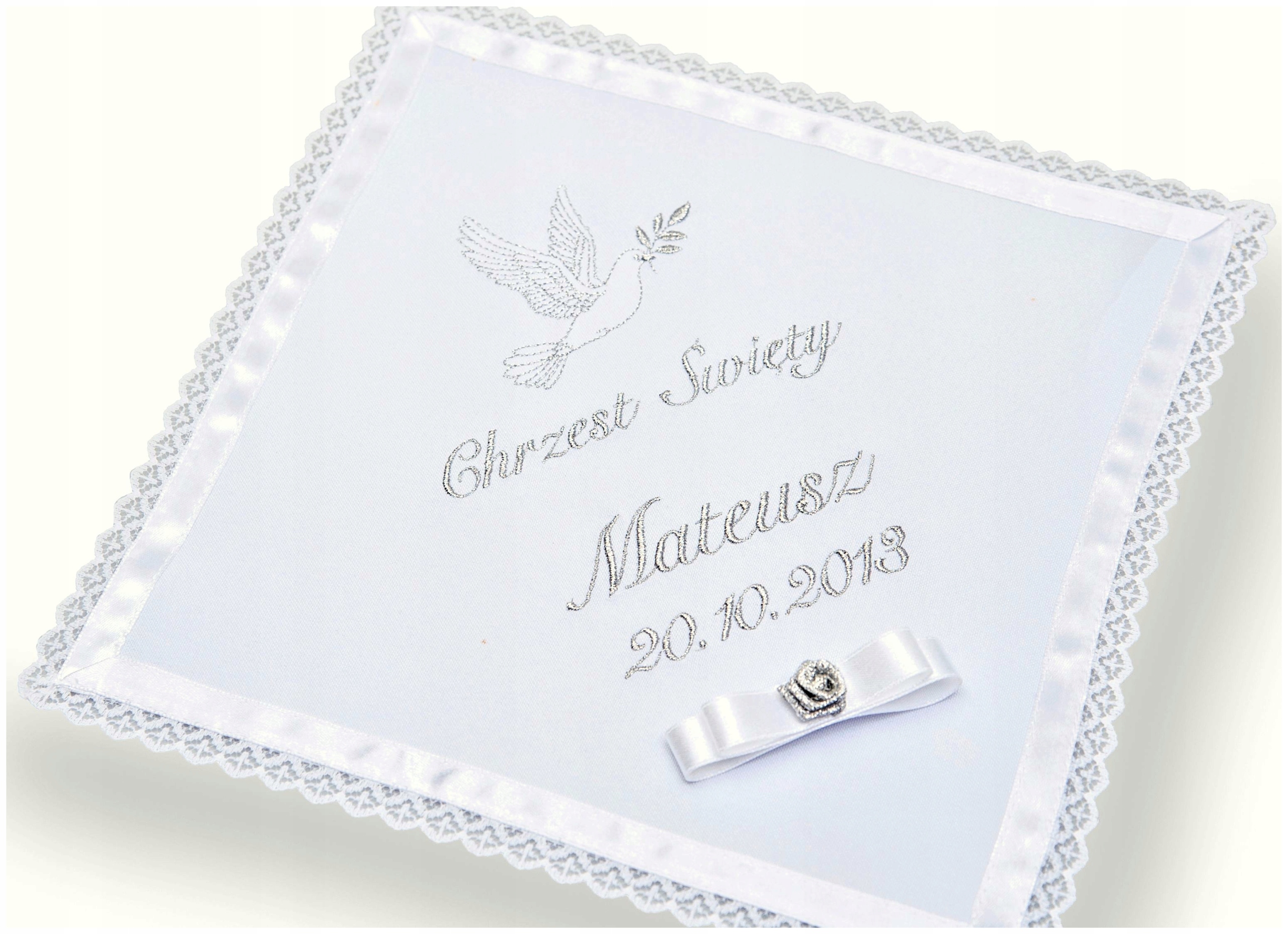 

Chrzest -Szatka do chrztu Haft haftowana krzyżmo M