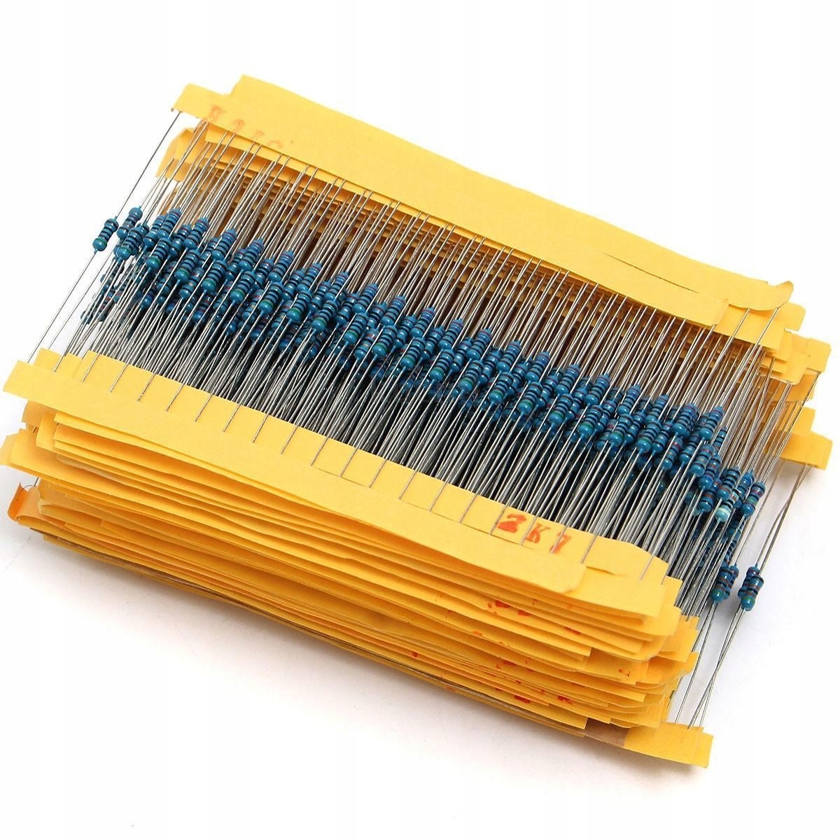 ZESTAW REZYSTORÓW 0,25W 1% 600 SZTUK 1/4W