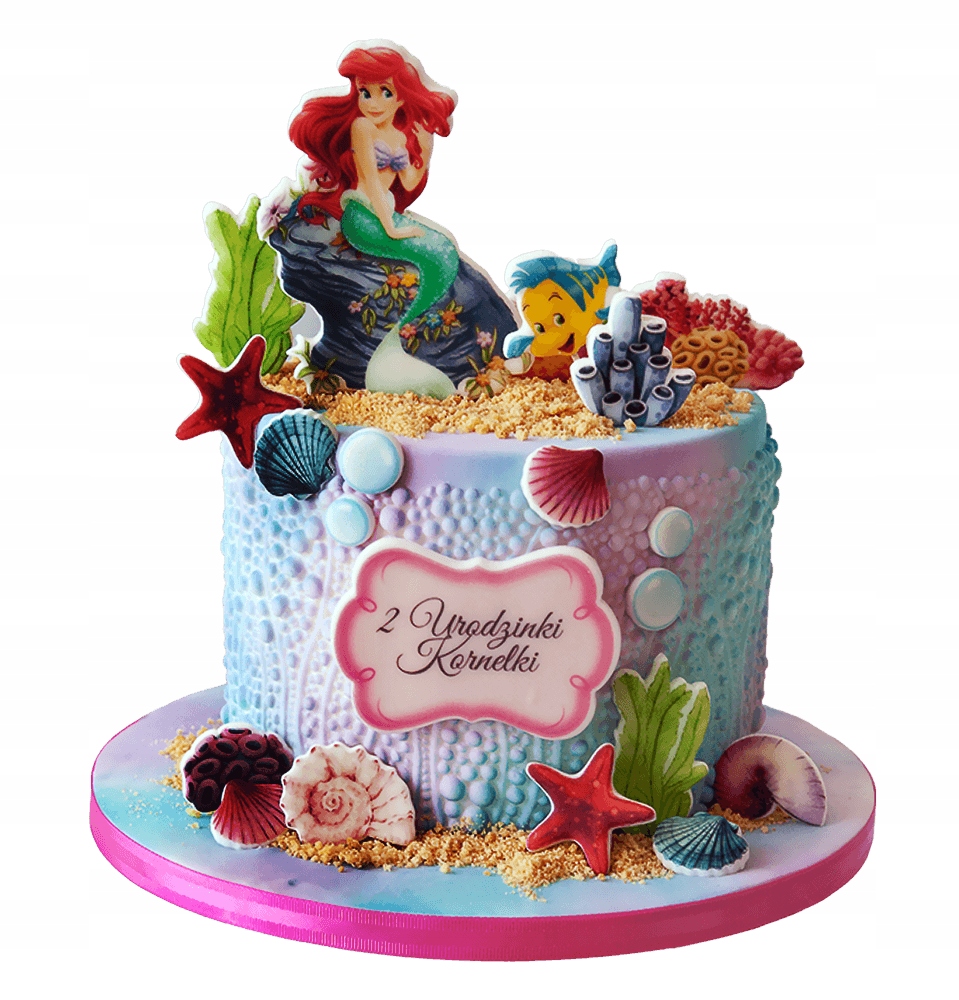 Levně Dekorace Dort Hotová sada Arielka 19 El