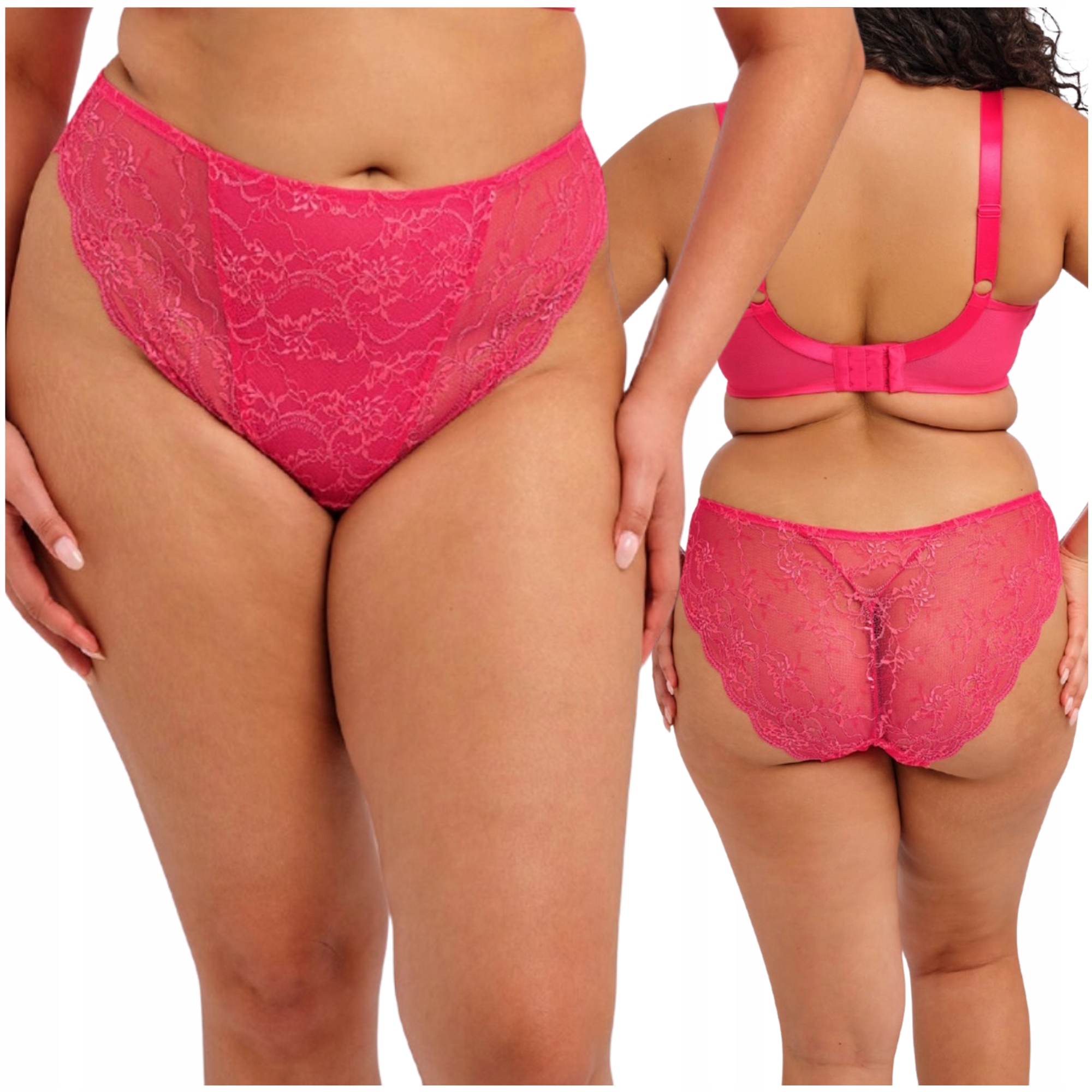 Kalhotky kalhotky brazilské krajkové Elomi Darcie Brazilian Brief Azaline M