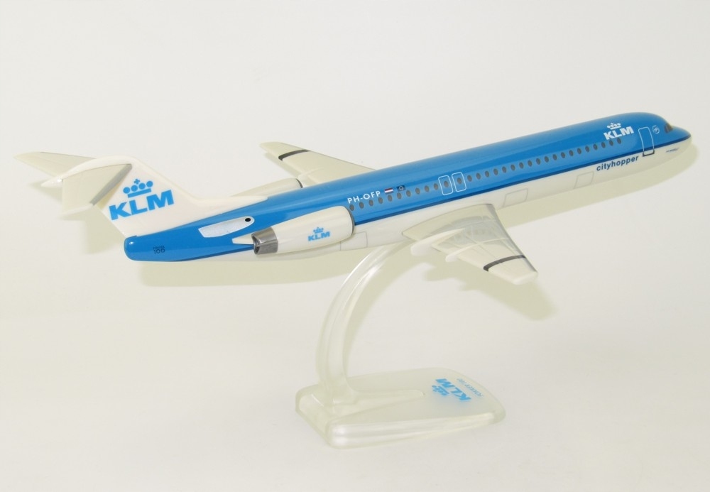 MODEL FOKKER 100 CITYHOPPER KLM - 1/100 PPC promo