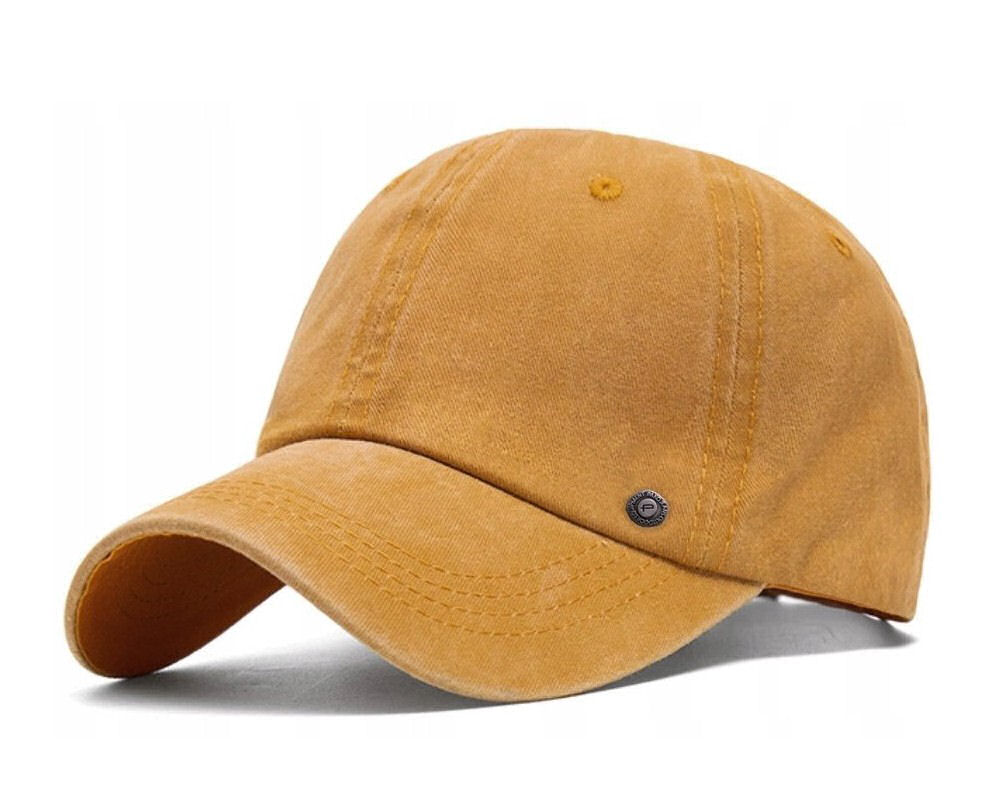 

Żółta Letnia Czapka z Daszkiem Pako Jeans